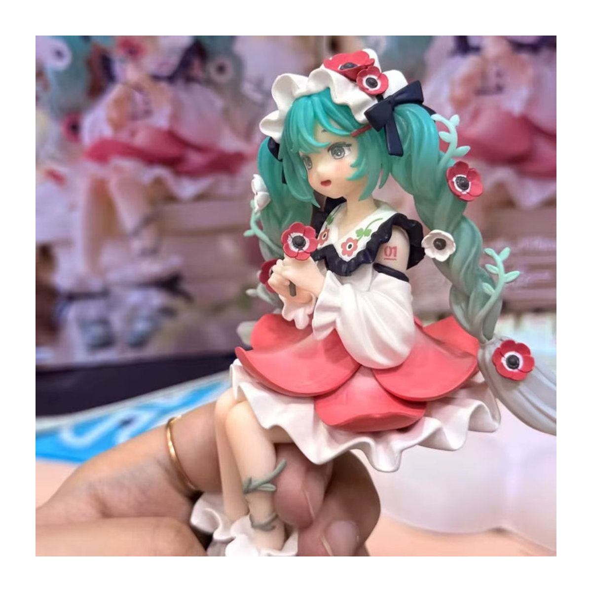 Bandai Hatsune Miku Flower Fairy Anime Actionfigur aus Kunststoff, mehrfarbig - Bild 4