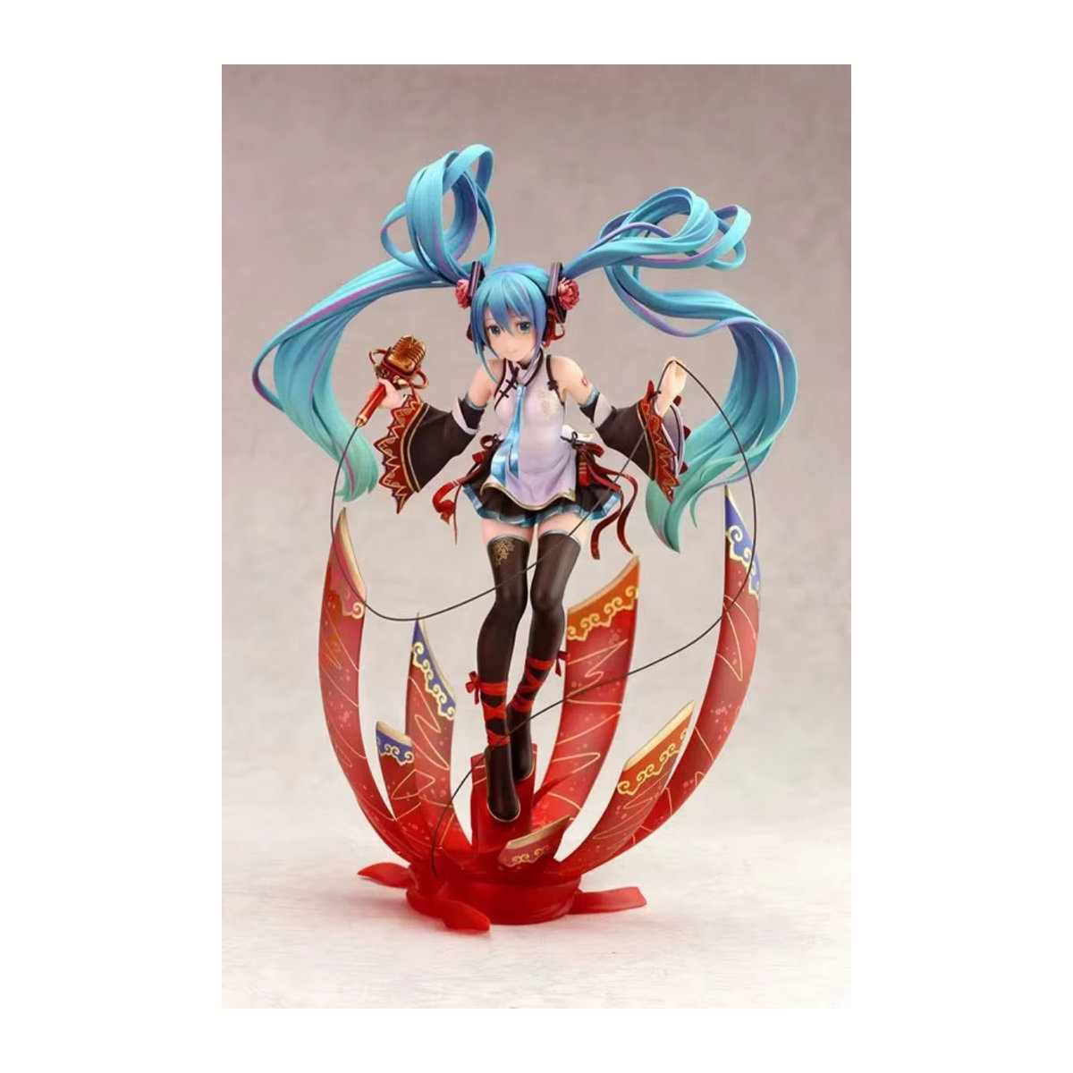 Bandai Hatsune Miku Konzert Szene Action Figur aus Kunststoff, mehrfarbig, stehende Haltung - Bild 6