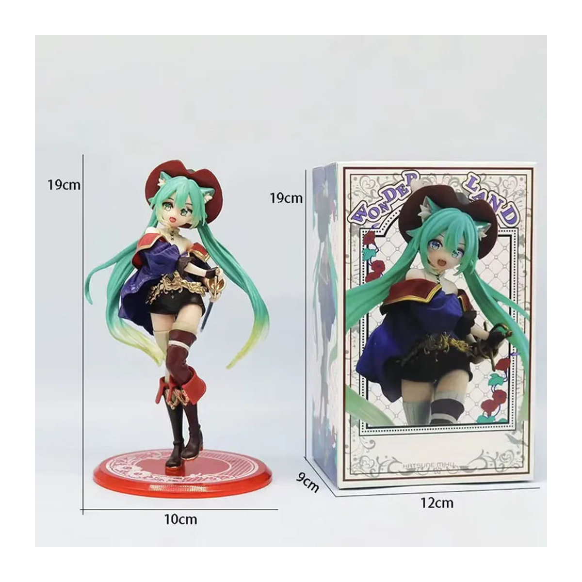 Bandai Hatsune Miku Märchenwunderland Der gestiefelte Kater Anime-Actionfigur, mehrfarbig, Höhe: 19 cm - Bild 5
