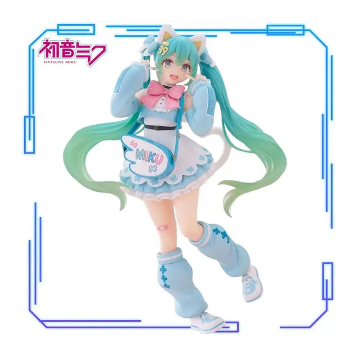 Bandai Hatsune Miku Modefigur, mehrfarbige Animations-Puppenmodell-Dekoration, Höhe: 19 cm - Bild 1