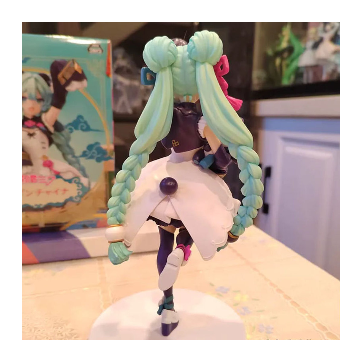 Bandai Hatsune Miku Piapro Panda Anime Figur aus Kunststoff, mehrfarbig, stehendes Sammlermodell zur Dekoration - Bild 4