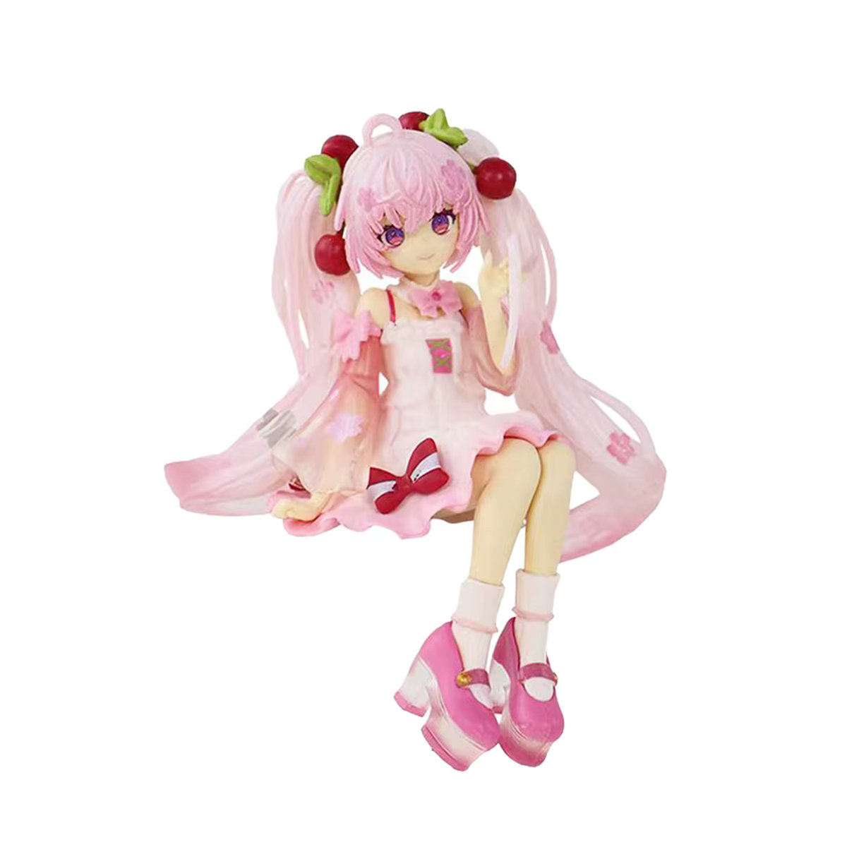 Bandai Hatsune Miku Sakura Miku Anime Actionfigur aus Kunststoff in Rosa mit floralem Design - Bild 2