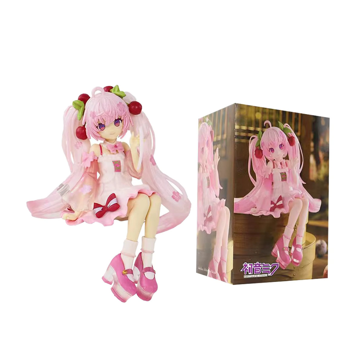Bandai Hatsune Miku Sakura Miku Anime Actionfigur aus Kunststoff in Rosa mit floralem Design - Bild 5