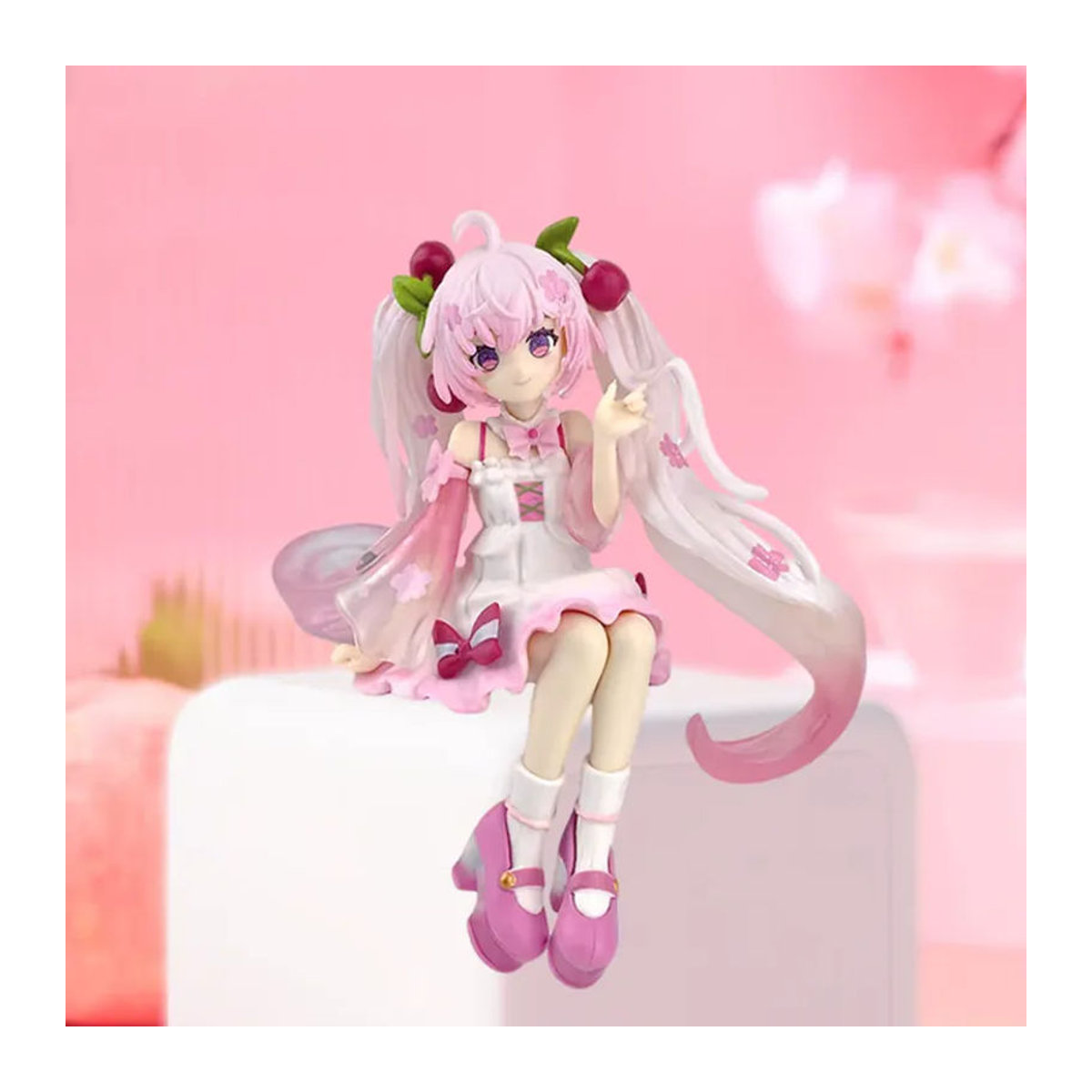 Bandai Hatsune Miku Sakura Miku Anime Actionfigur in Rosa aus Kunststoff als dekoratives Sammlermodell - Bild 2
