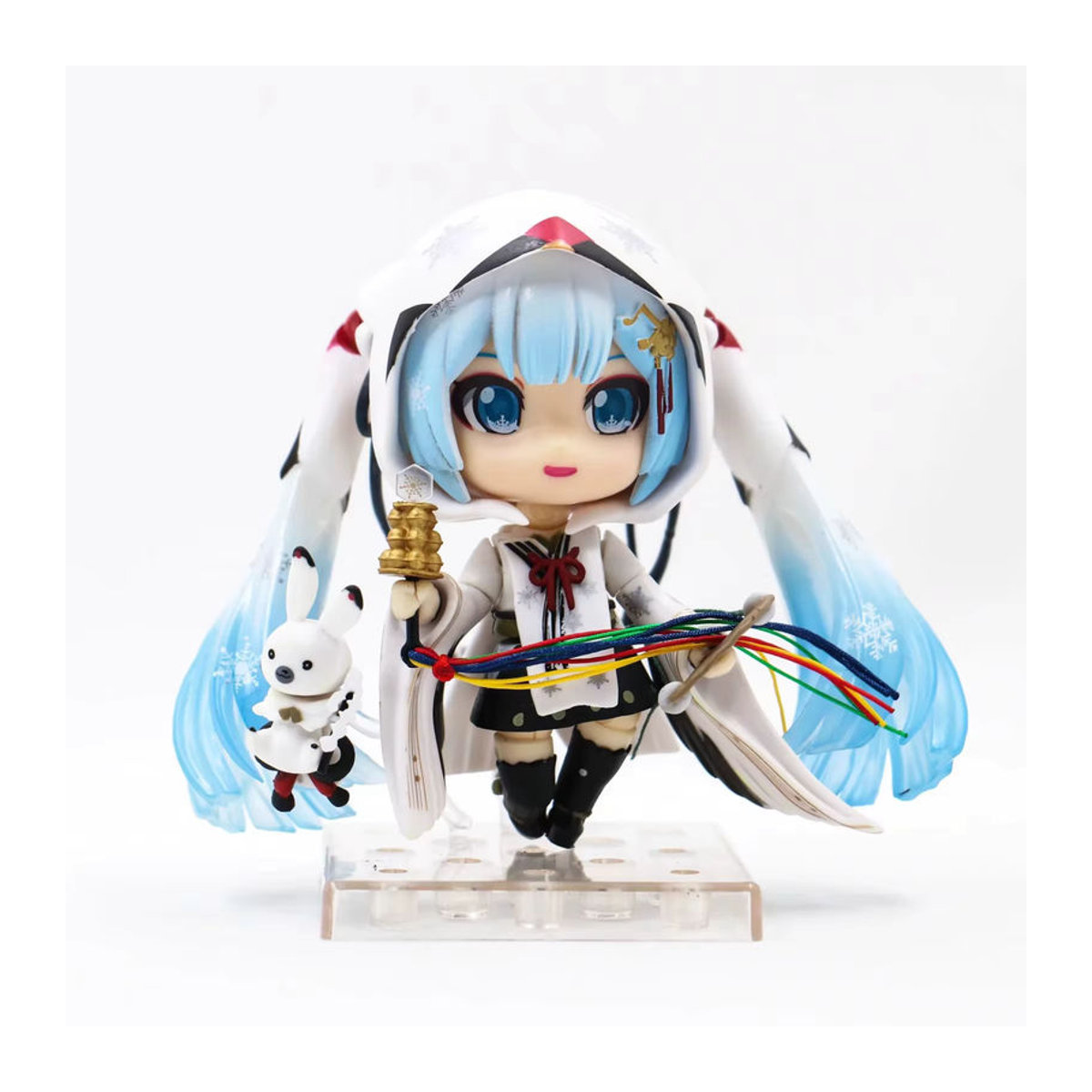 Bandai Hatsune Miku Schnee Hexe Q-Version Actionfigur aus Kunststoff, mehrfarbig, Dekorationsfigur für deinen Schreibtisch - Bild 3