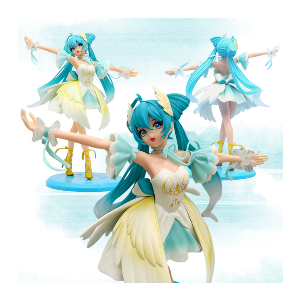 Bandai Hatsune Miku Schwan Ballett Charakter Modell Statue aus PVC, mehrfarbig, Desktop Dekoration für Sammler - Bild 1