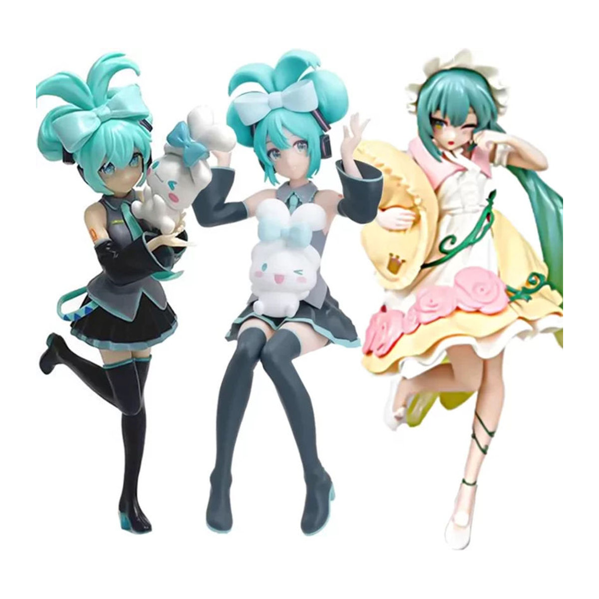 Bandai Hatsune Miku x Cinnamoroll Anime Figur aus Kunststoff, mehrfarbig, Höhe: 20 cm - Bild 1