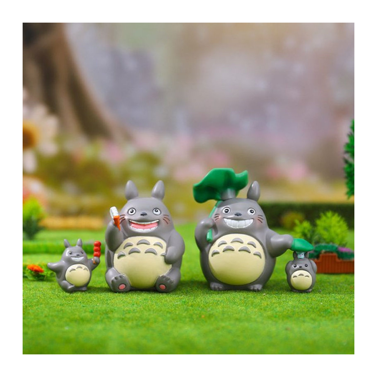 Bandai Hayao Miyazaki Waldmärchen Anime Blind Box Schreibtisch-Dekoration aus Kunststoff in Grau - Bild 1