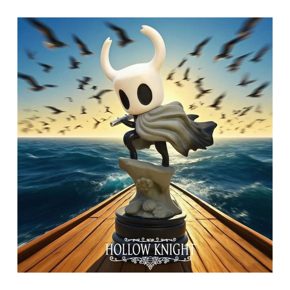 Bandai Hollow Knight Actionfigur aus Kunststoff in Weiß, Höhe: 10,5 cm - Bild 1