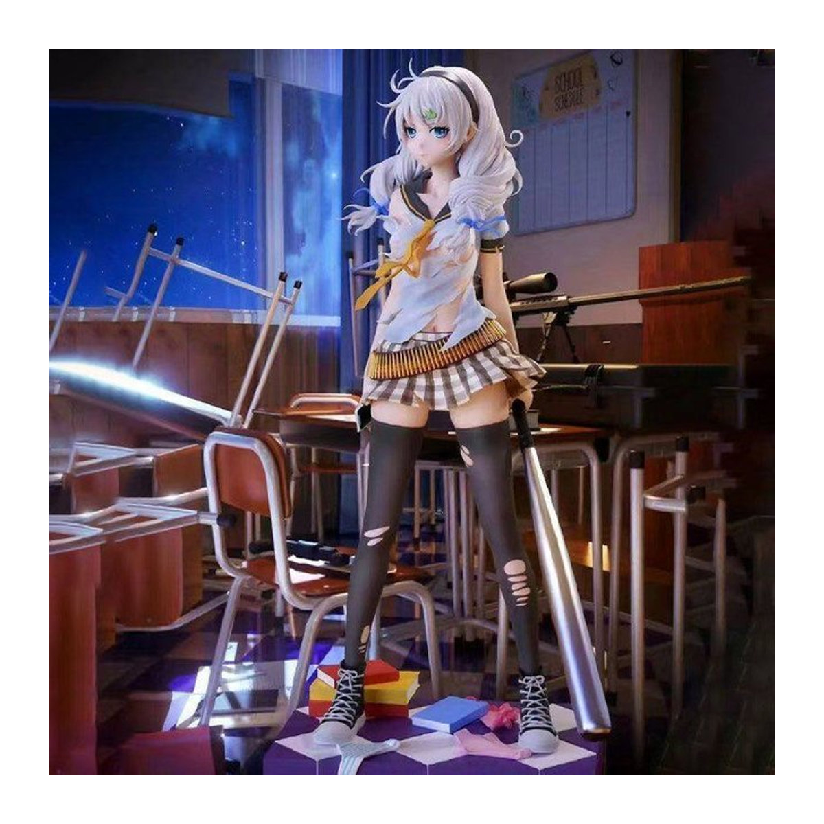 Bandai Honkai Impact 3 Kiana Kaslana Figur, mehrfarbige Anime Statue als Schreibtischdekoration und Sammlerstück - Bild 1