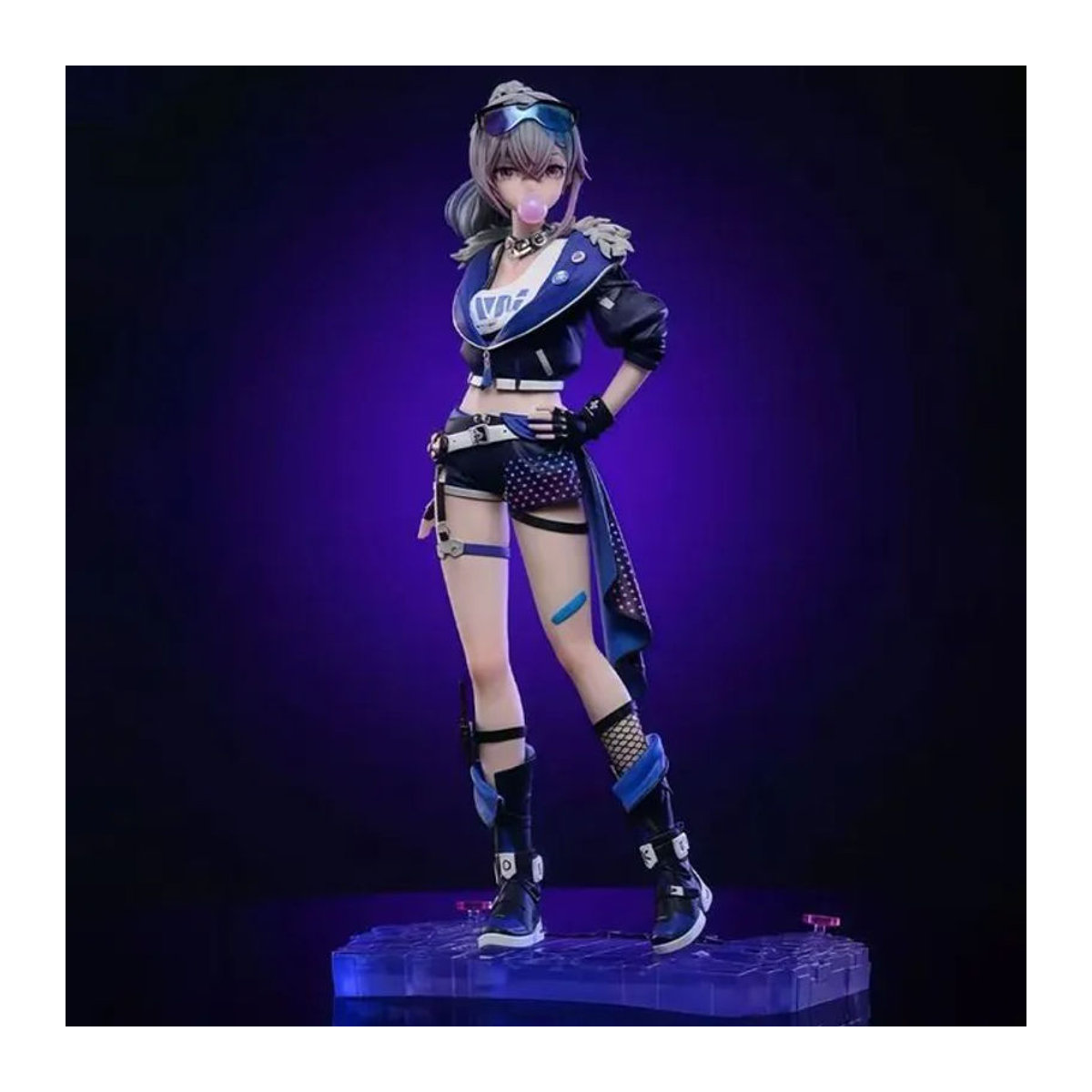 Bandai Honkai Star Rail Silver Wolf Anime Figur Blow Bubbles Modell Statue in Silber und Mehrfarbig - Bild 1