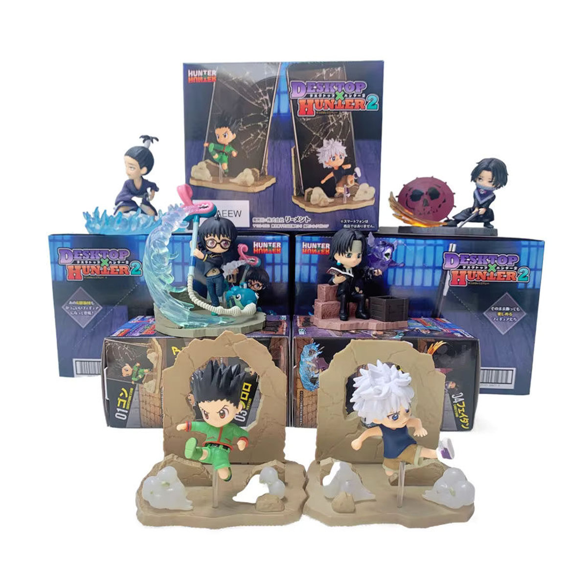 Bandai Hunter x Hunter Anime Figuren Gon Freecss und Killua Zoldyck PVC Modell Mehrfarbig - Bild 3