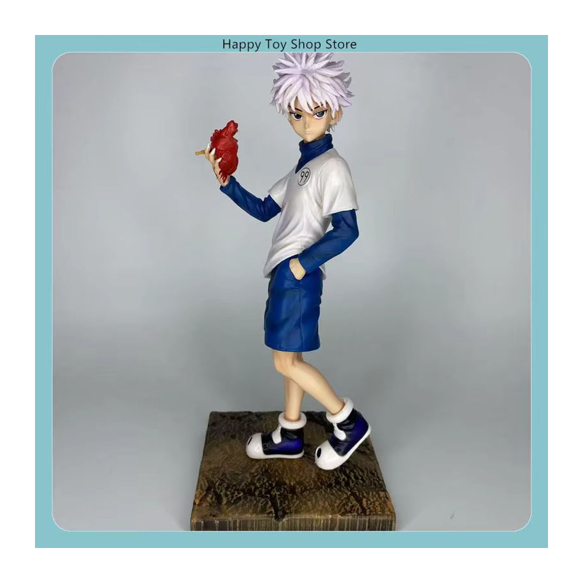 Bandai Hunter x Hunter Anime Figuren Killua Zoldyck und Gon Freecss Modell Ornament aus Kunstharz, mehrfarbig, Höhe: 27 cm - Bild 2