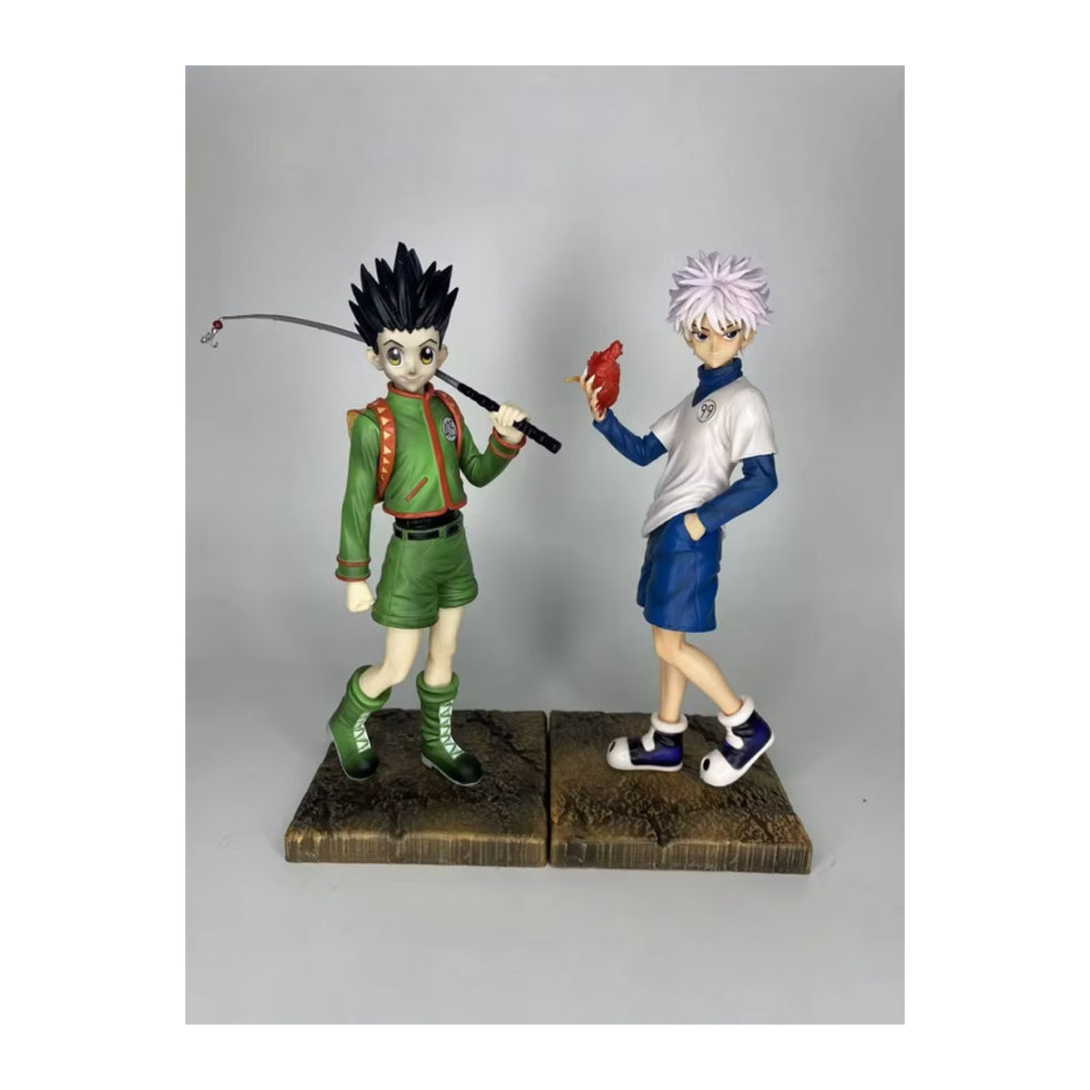 Bandai Hunter x Hunter Anime Figuren Killua Zoldyck und Gon Freecss Modell Ornament aus Kunstharz, mehrfarbig, Höhe: 27 cm - Bild 5