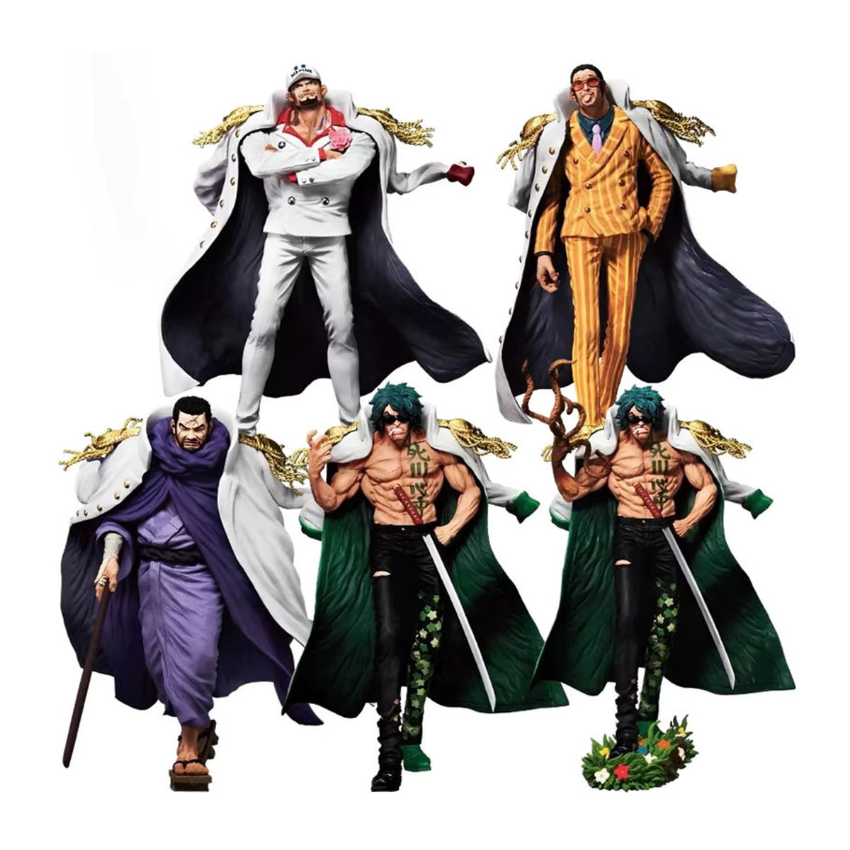 BANDAI Ichiban Kuji One Piece Anime Figur Sakazuki Borsalino Issho Aramaki Modell in Weiß - Bild 7