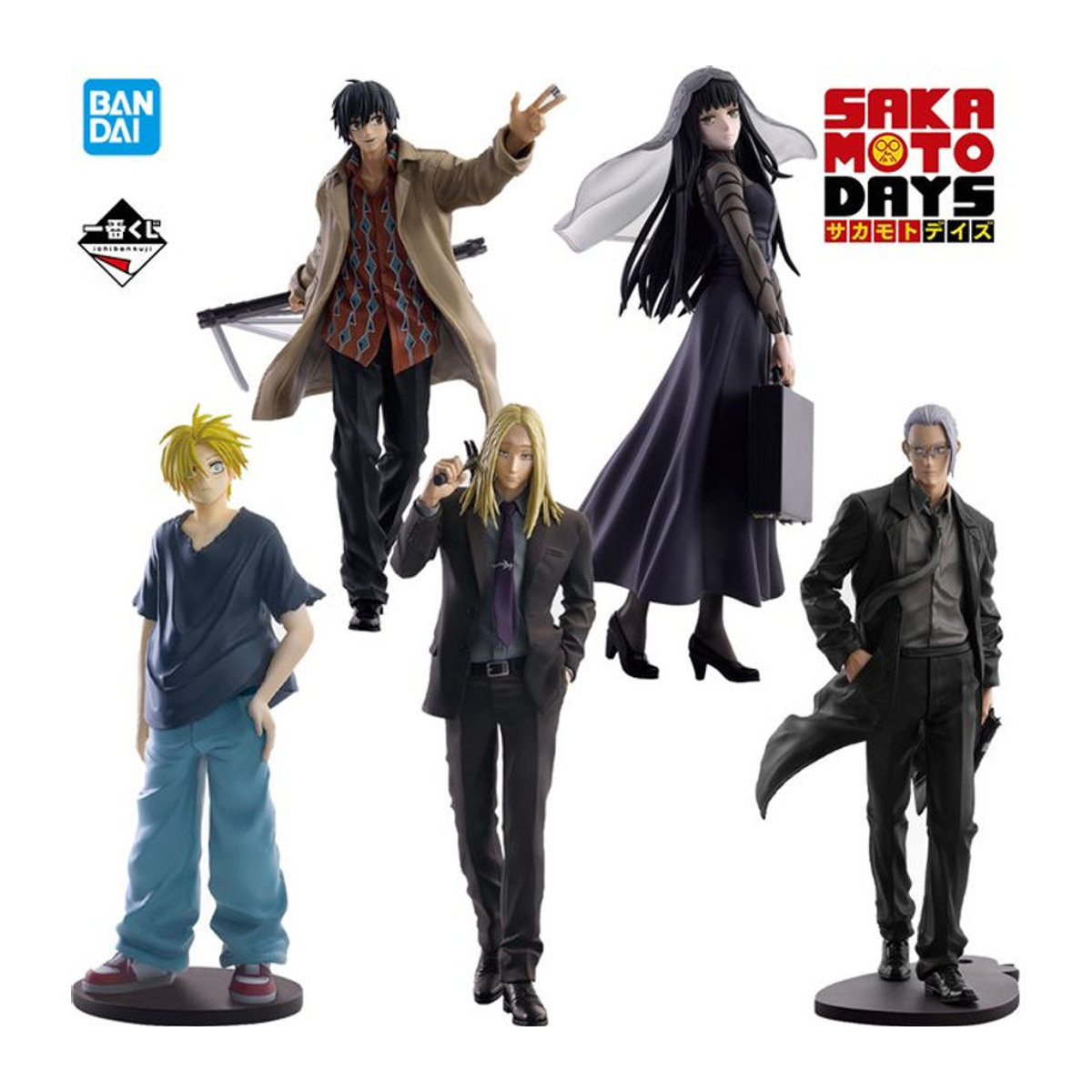 Bandai Ichiban Kuji Sakamoto Days Vol. 2 Figurenmodell Nagumo Shin Asakura Shishiba Big Buddha Taro Sakamoto mehrfarbig - Bild 1