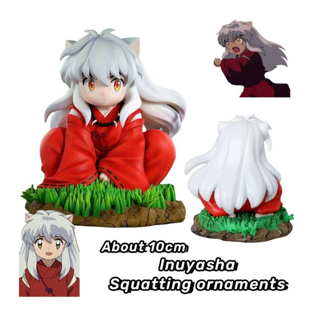 Bandai Inuyasha Anime Figur aus Kunstharz als dekoratives Ornament in Mehrfarbig - Bild 1