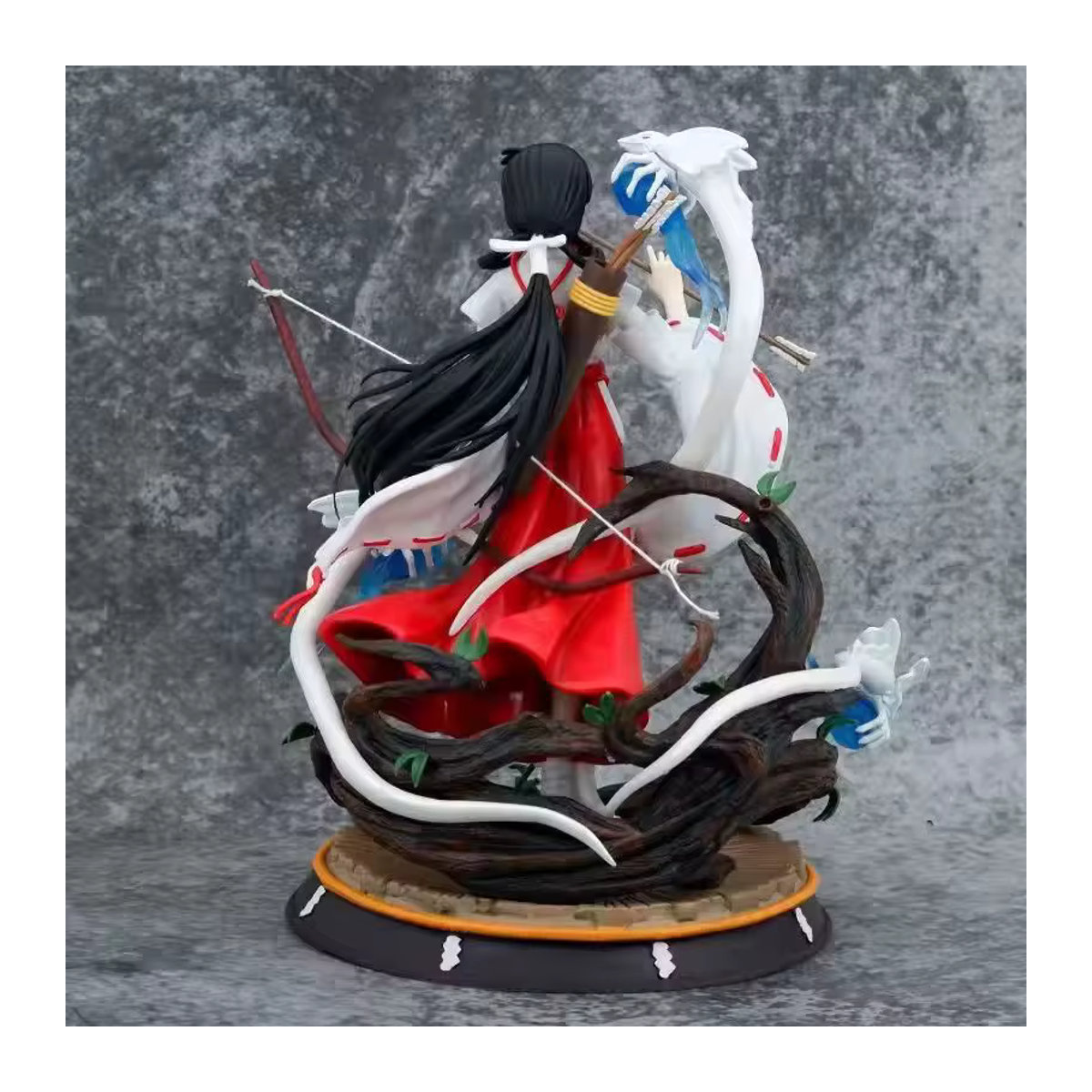 Bandai Inuyasha Kikyo Phoenix Ver. Anime-Actionfigur aus Kunstharz, mehrfarbig und weiß, stehende Pose - Bild 5