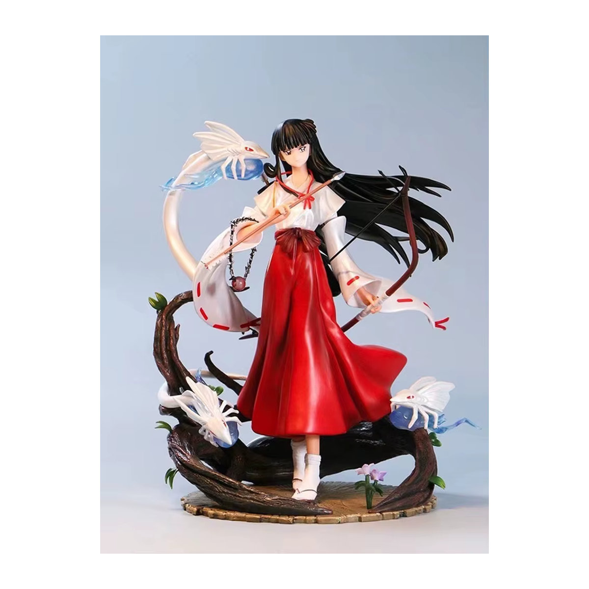 Bandai Inuyasha Kikyo Phoenix Ver. Anime-Actionfigur aus Kunstharz, mehrfarbig und weiß, stehende Pose - Bild 7