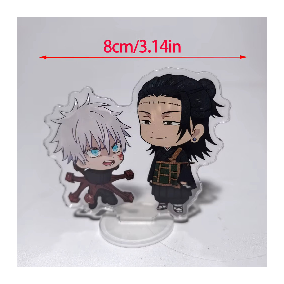Bandai Jujutsu Kaisen Acryl-Aufsteller Satoru Gojo und Nanami Kento Mini-Figuren aus Kunststoff, mehrfarbig, Höhe: 8 cm - Bild 2