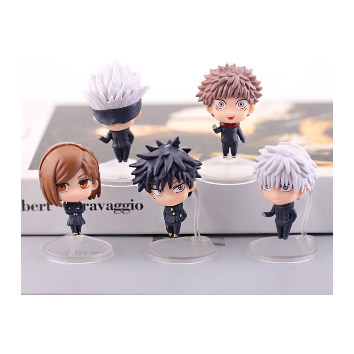 Bandai Jujutsu Kaisen Action Figuren Itadori Yuji PVC Modell Set, mehrfarbig, Höhe: 5 bis 6,5 cm - Bild 1