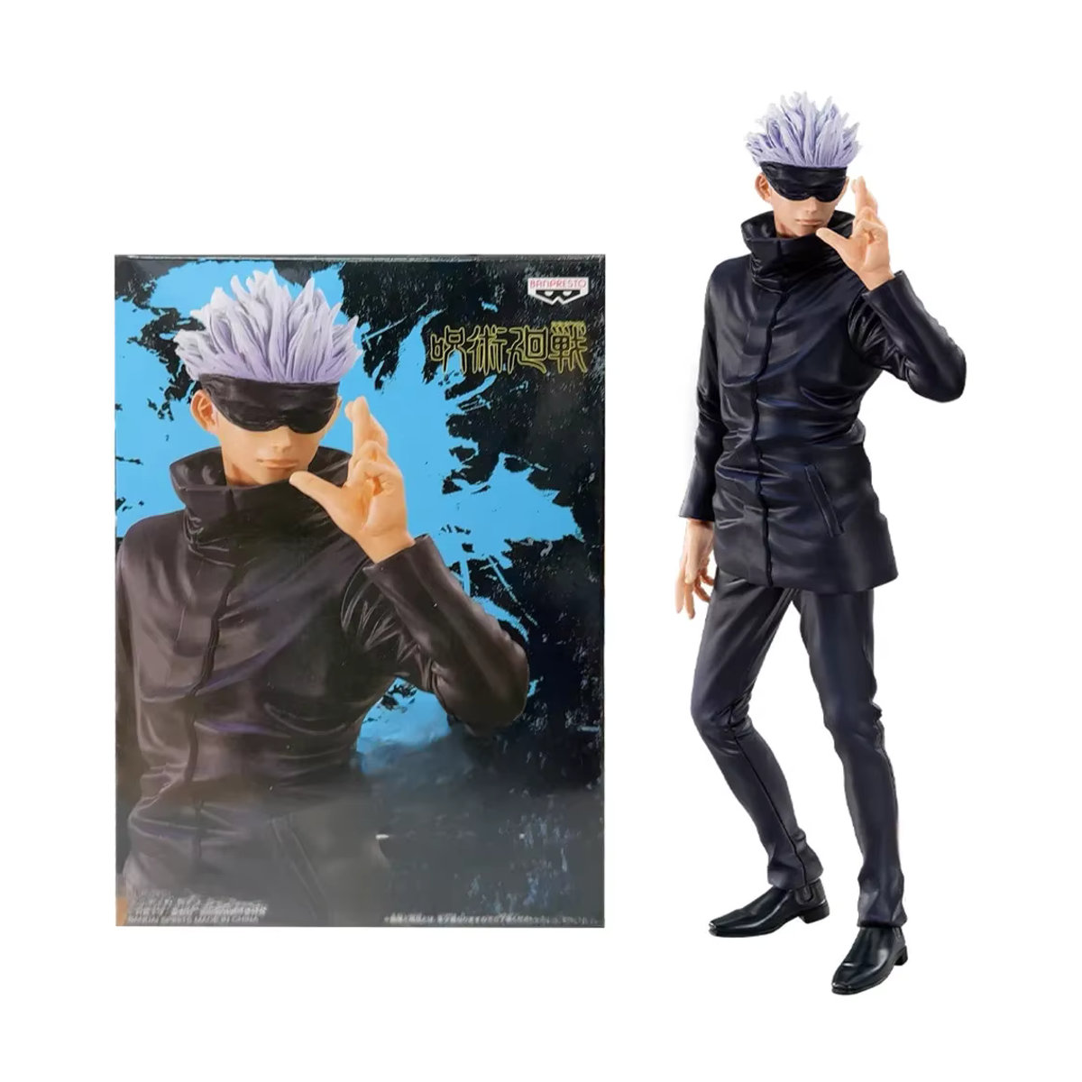 Bandai Jujutsu Kaisen Actionfigur Satoru Gojo Modell aus Kunststoff, Schwarz, Höhe: 20 cm - Bild 4
