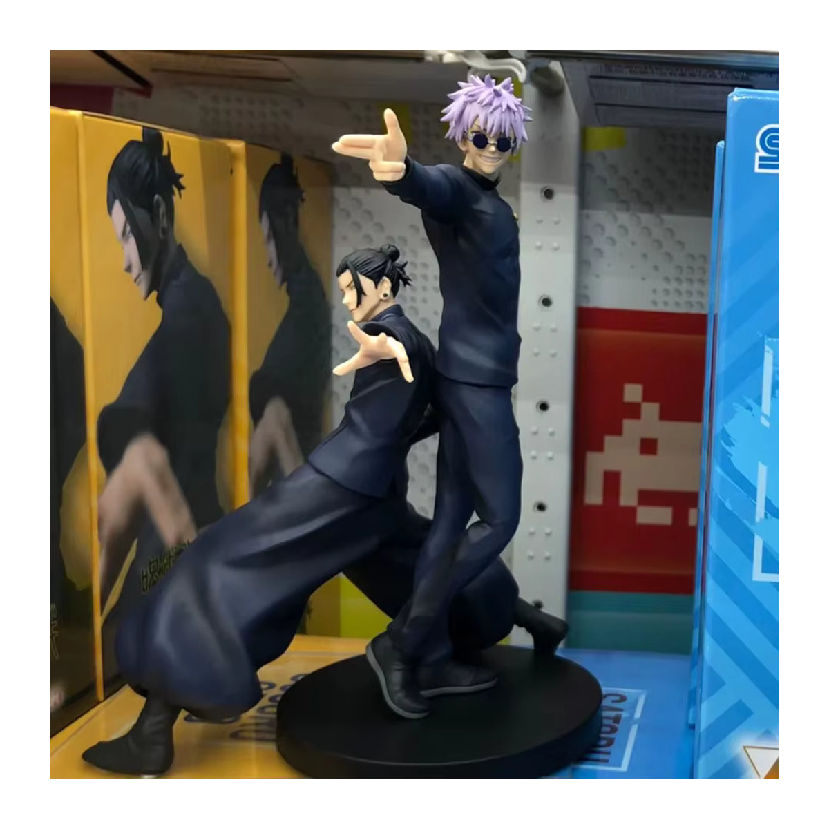 Bandai Jujutsu Kaisen Actionfiguren Set mit Gojo Satoru und Fushiguro Megumi aus Kunststoff, Höhe: 18 cm, Farbe: Schwarz - Bild 3