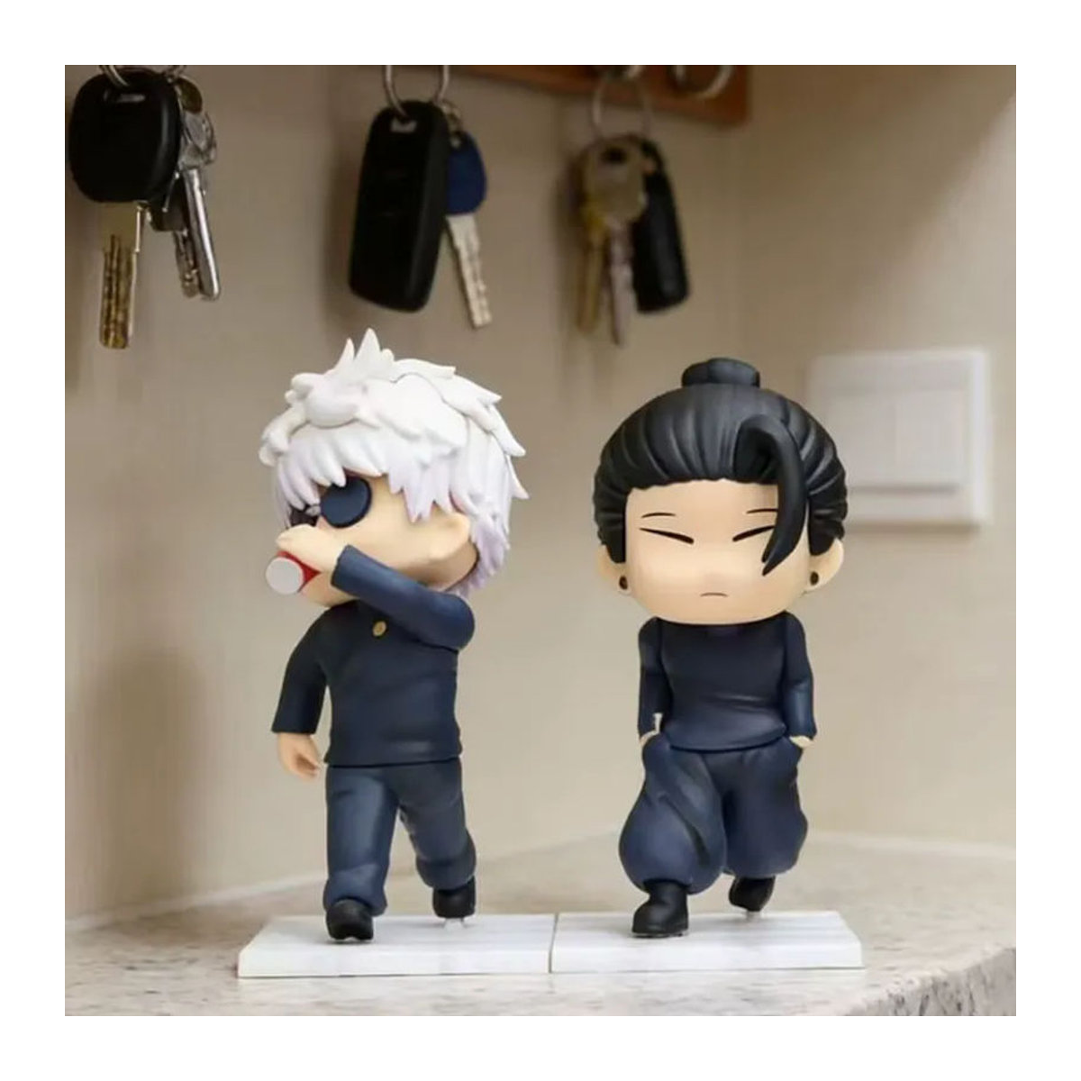 Bandai Jujutsu Kaisen Anime Actionfigur Satoru Gojo und Geto Suguru aus Kunststoff, mehrfarbig, Dekorationsmodell für Sammler - Bild 5