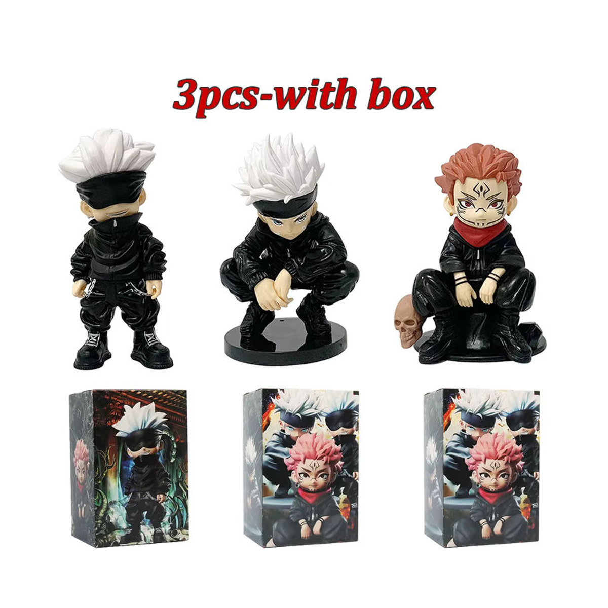 Bandai Jujutsu Kaisen Anime Actionfigur Satoru Gojo und Sukuna Sammelmodell aus Kunststoff, mehrfarbig, Höhe: 15 cm - Bild 2