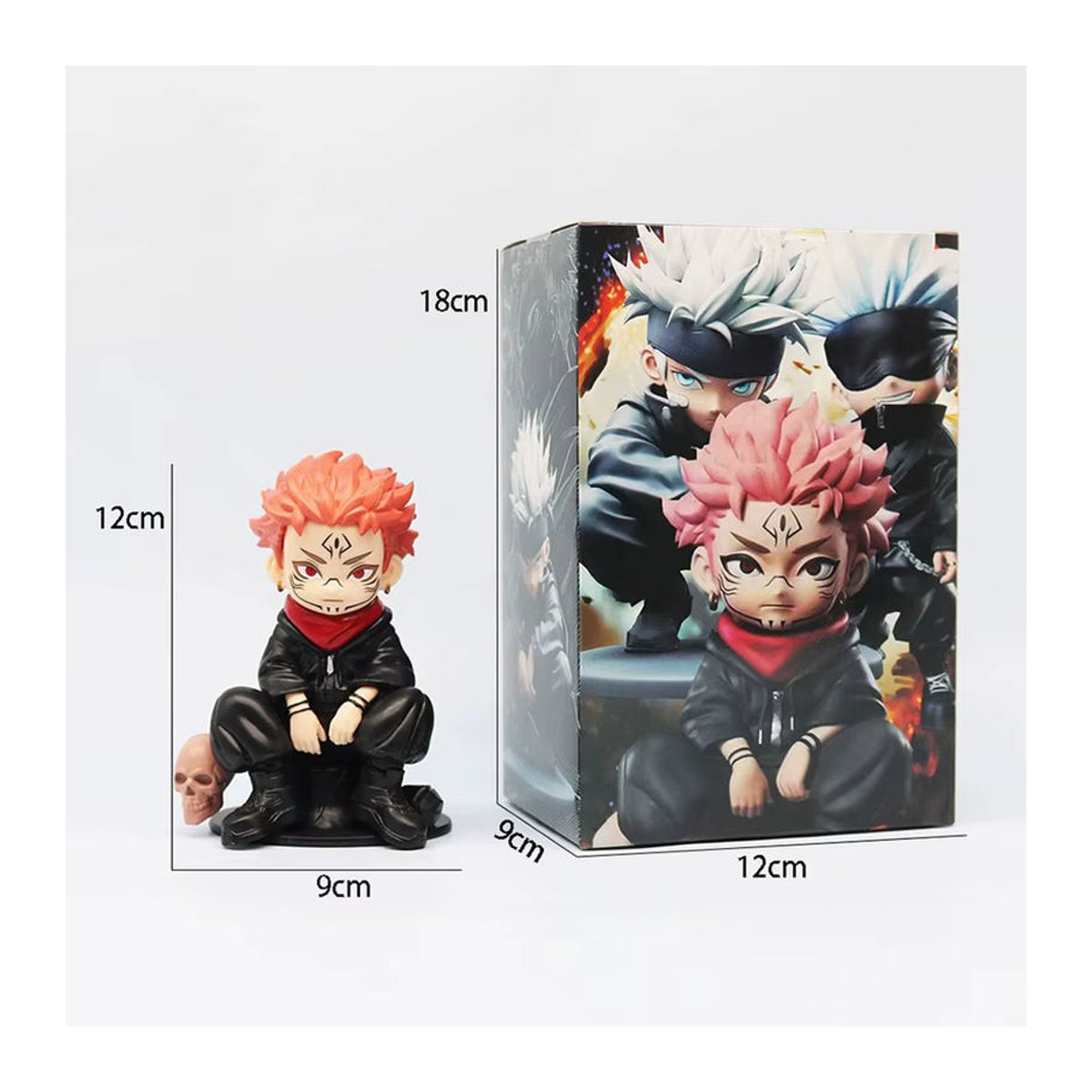 Bandai Jujutsu Kaisen Anime Actionfigur Satoru Gojo und Sukuna Sammelmodell aus Kunststoff, mehrfarbig, Höhe: 15 cm - Bild 4