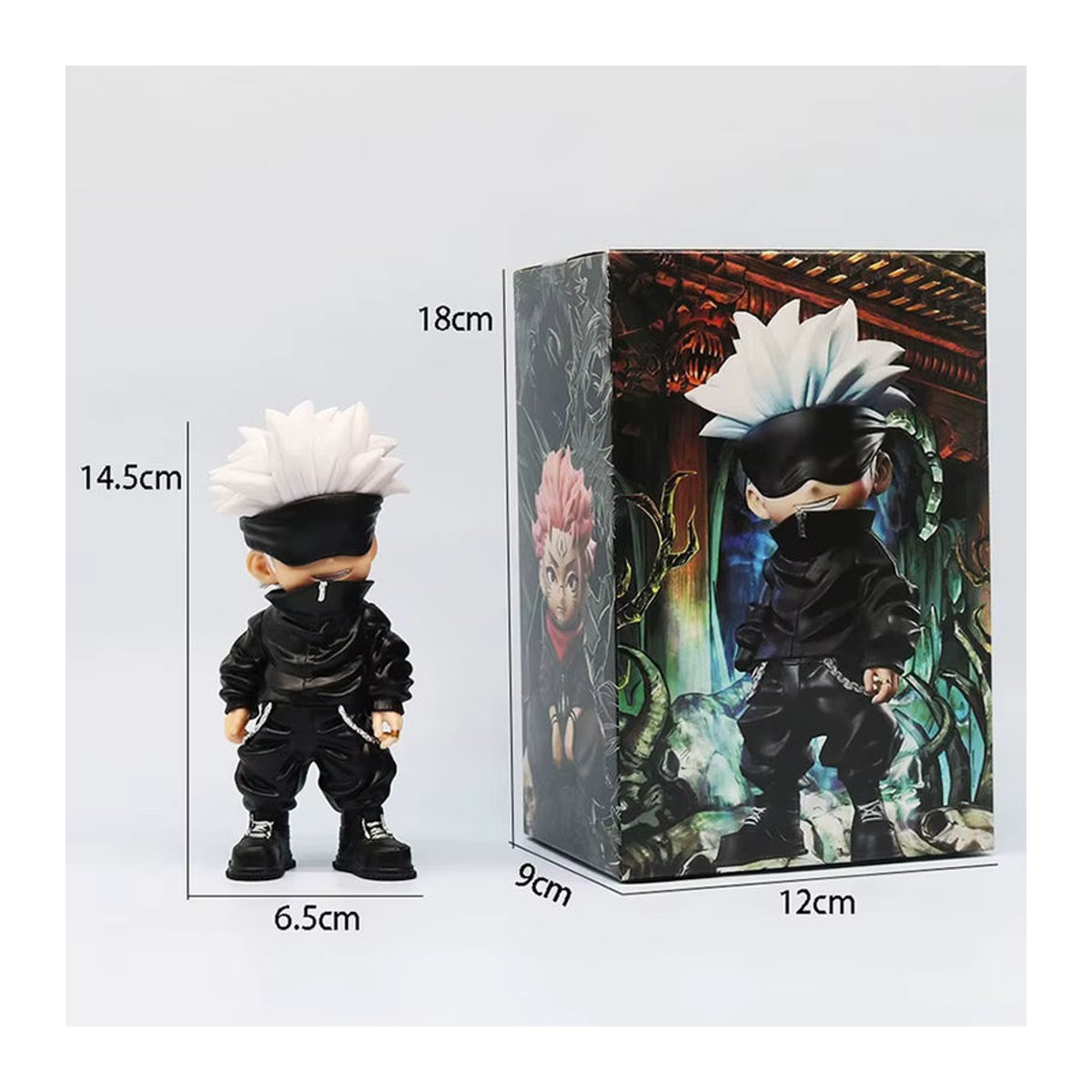 Bandai Jujutsu Kaisen Anime Actionfigur Satoru Gojo und Sukuna Sammelmodell aus Kunststoff, mehrfarbig, Höhe: 15 cm - Bild 5