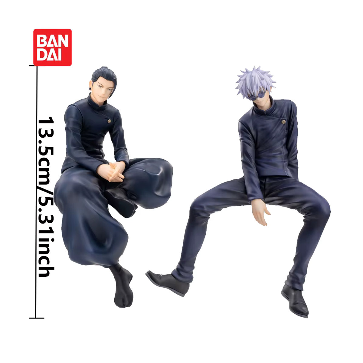 Bandai Jujutsu Kaisen Anime Figur Satoru Gojo Nudel-Stopper aus Kunststoff, Schwarz, Höhe: 13,5 cm - Bild 2