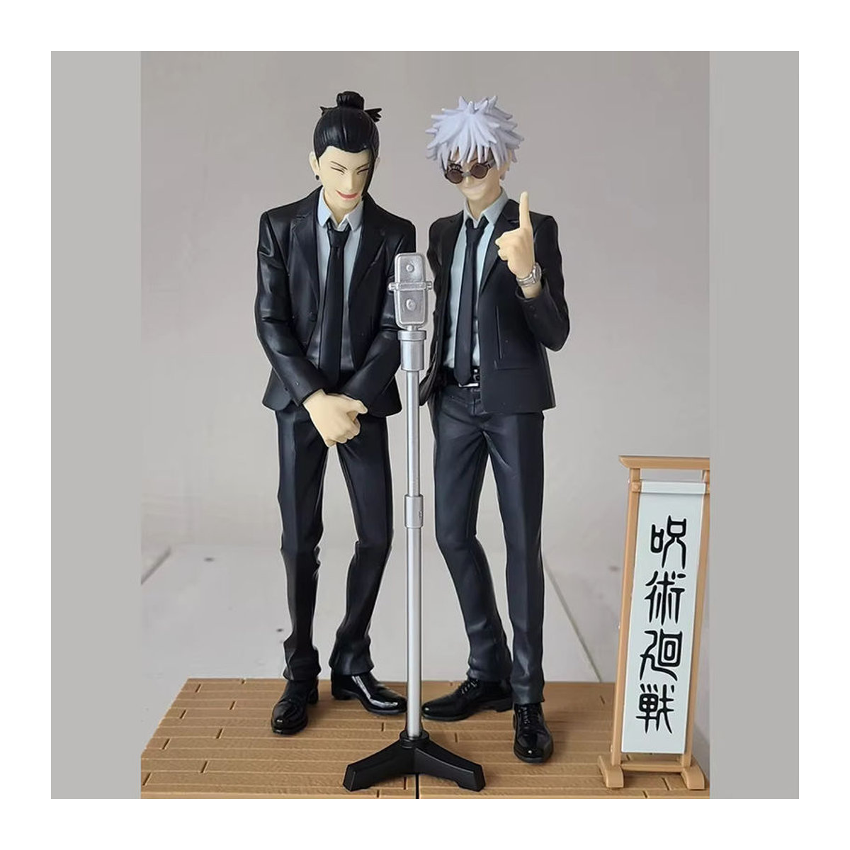 Bandai Jujutsu Kaisen Anime Figuren Set aus PVC, Satoru Gojo und Toji Fushiguro in Schwarz, Dekoration für Sammler - Bild 4