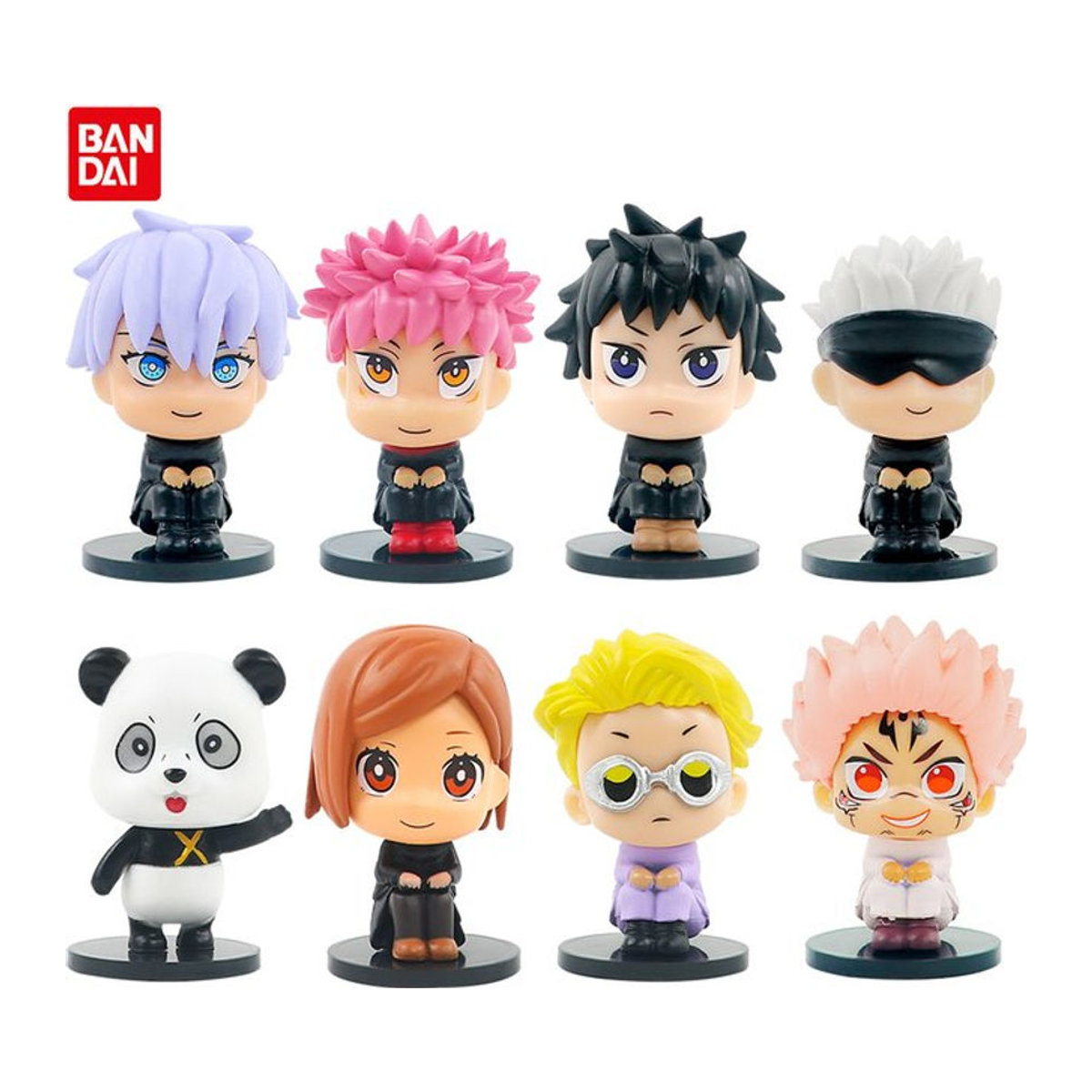 Bandai Jujutsu Kaisen Anime Figuren Set mit Itadori Yuji, Gojo Satoru, Fushiguro Megumi und Kugisaki Nobara aus Kunststoff, mehrfarbig - Bild 1