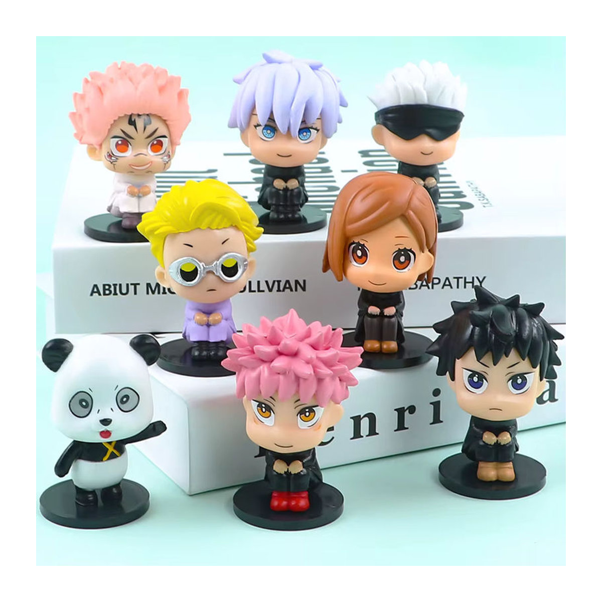 Bandai Jujutsu Kaisen Anime Figuren Set mit Itadori Yuji, Gojo Satoru, Fushiguro Megumi und Kugisaki Nobara aus Kunststoff, mehrfarbig - Bild 2