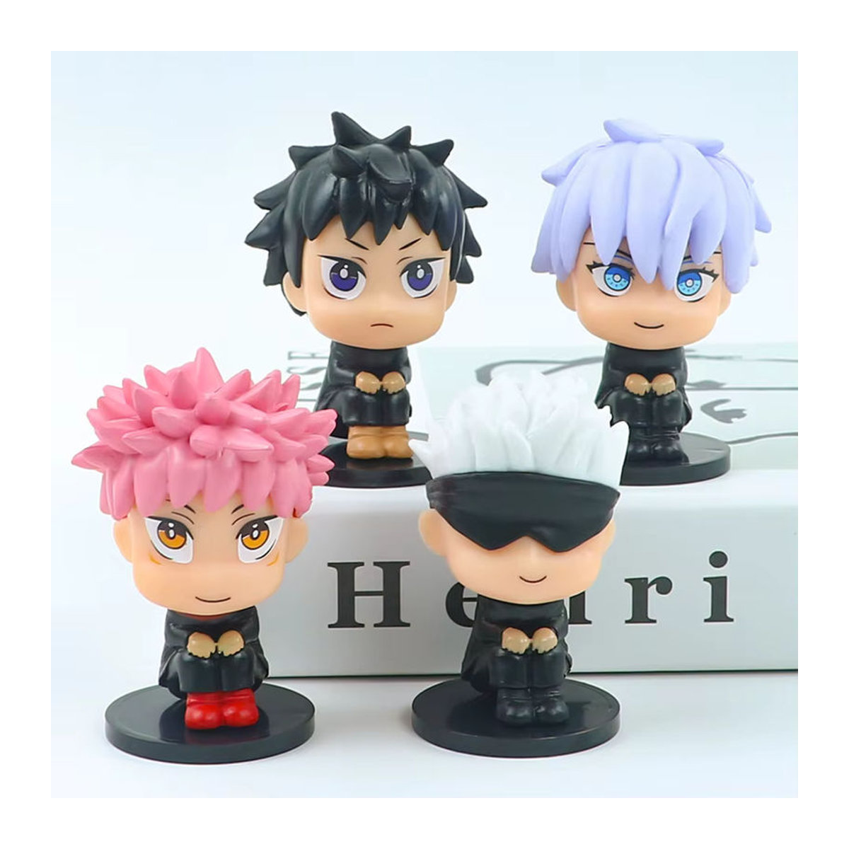 Bandai Jujutsu Kaisen Anime Figuren Set mit Itadori Yuji, Gojo Satoru, Fushiguro Megumi und Kugisaki Nobara aus Kunststoff, mehrfarbig - Bild 3