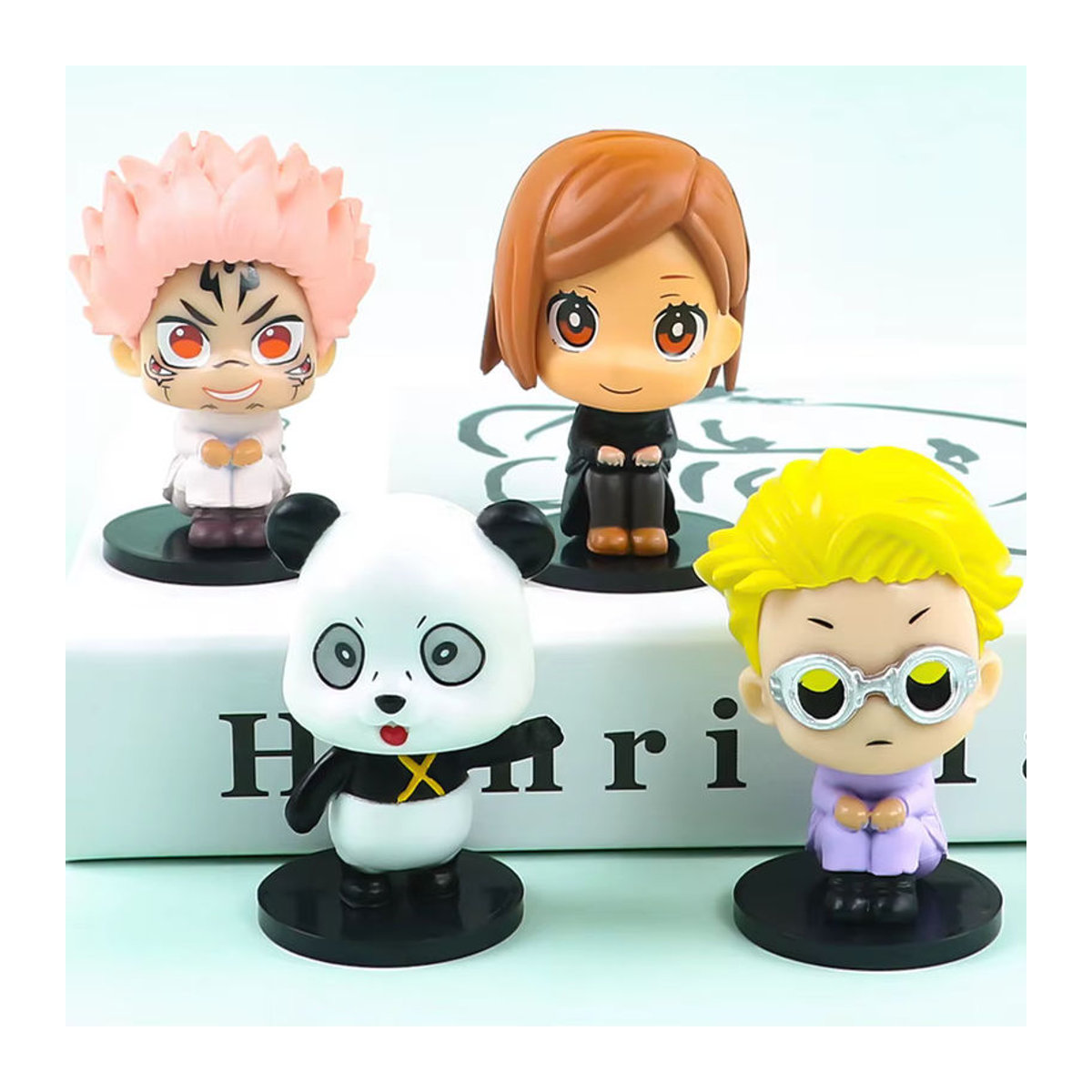 Bandai Jujutsu Kaisen Anime Figuren Set mit Itadori Yuji, Gojo Satoru, Fushiguro Megumi und Kugisaki Nobara aus Kunststoff, mehrfarbig - Bild 4
