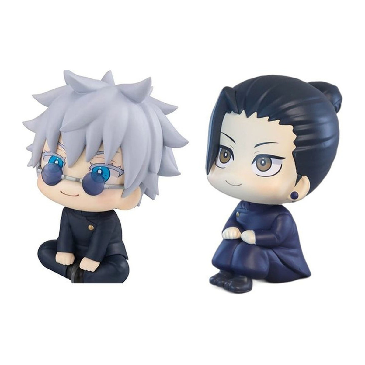 Bandai Jujutsu Kaisen Anime Figuren Set Satoru Gojo und Geto Suguru Q Version aus Kunststoff, mehrfarbig, Höhe: 10 cm - Bild 1