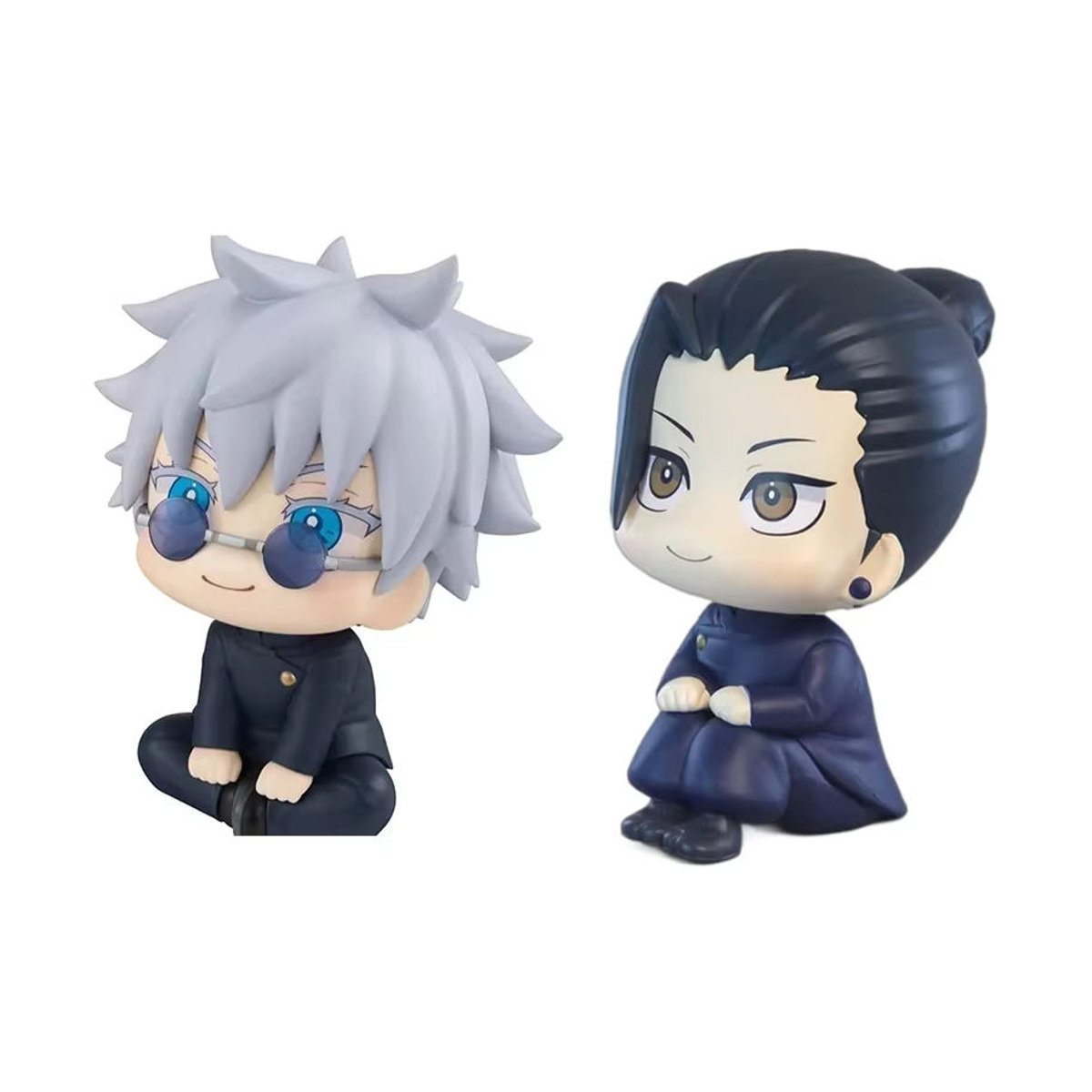 Bandai Jujutsu Kaisen Anime Figuren Set Satoru Gojo und Geto Suguru Q Version aus Kunststoff, mehrfarbig, Höhe: 10 cm - Bild 5