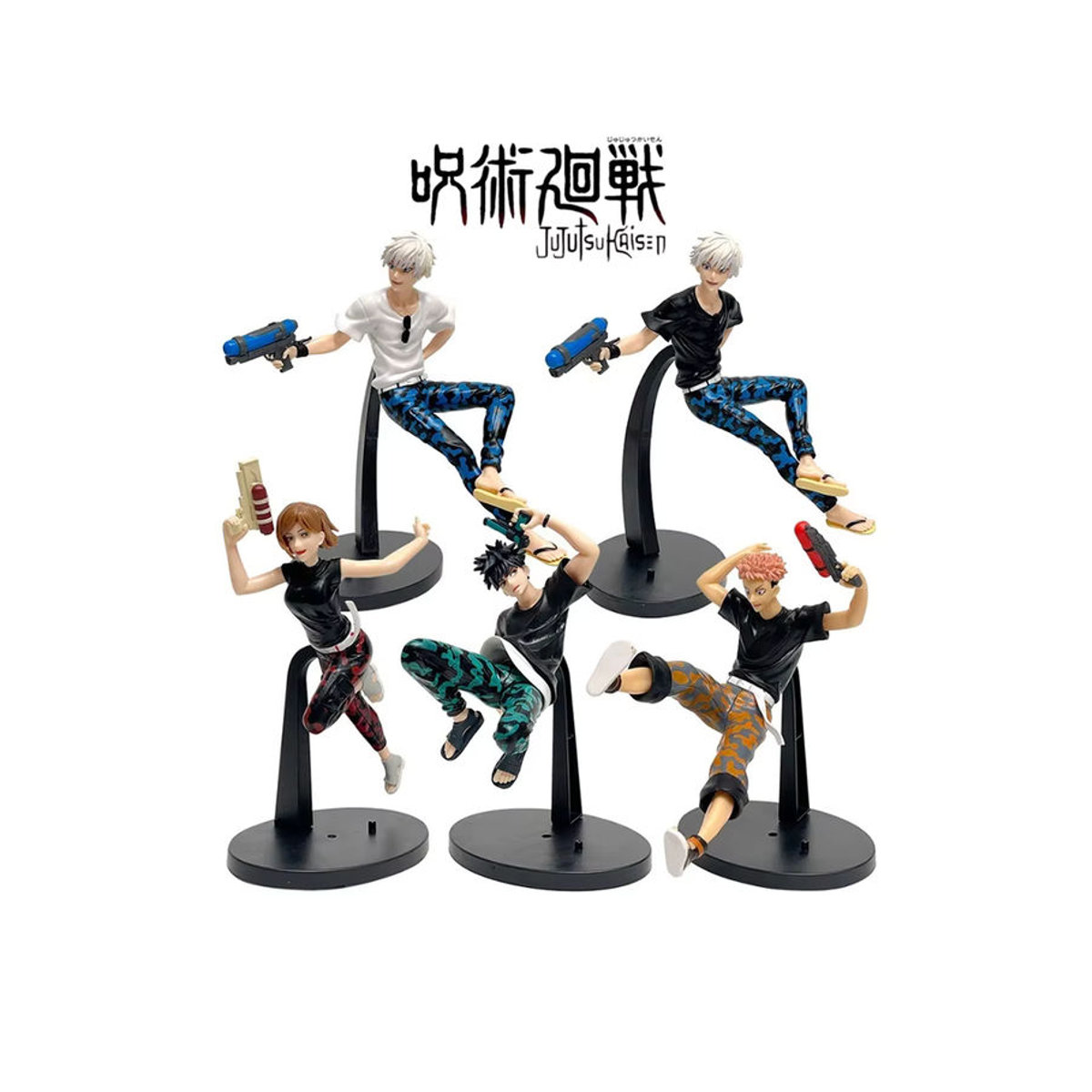 Bandai Jujutsu Kaisen Anime Figuren Set Satoru Gojo, Yuji Itadori und Nobara Kugisaki aus PVC, mehrfarbig - Bild 7