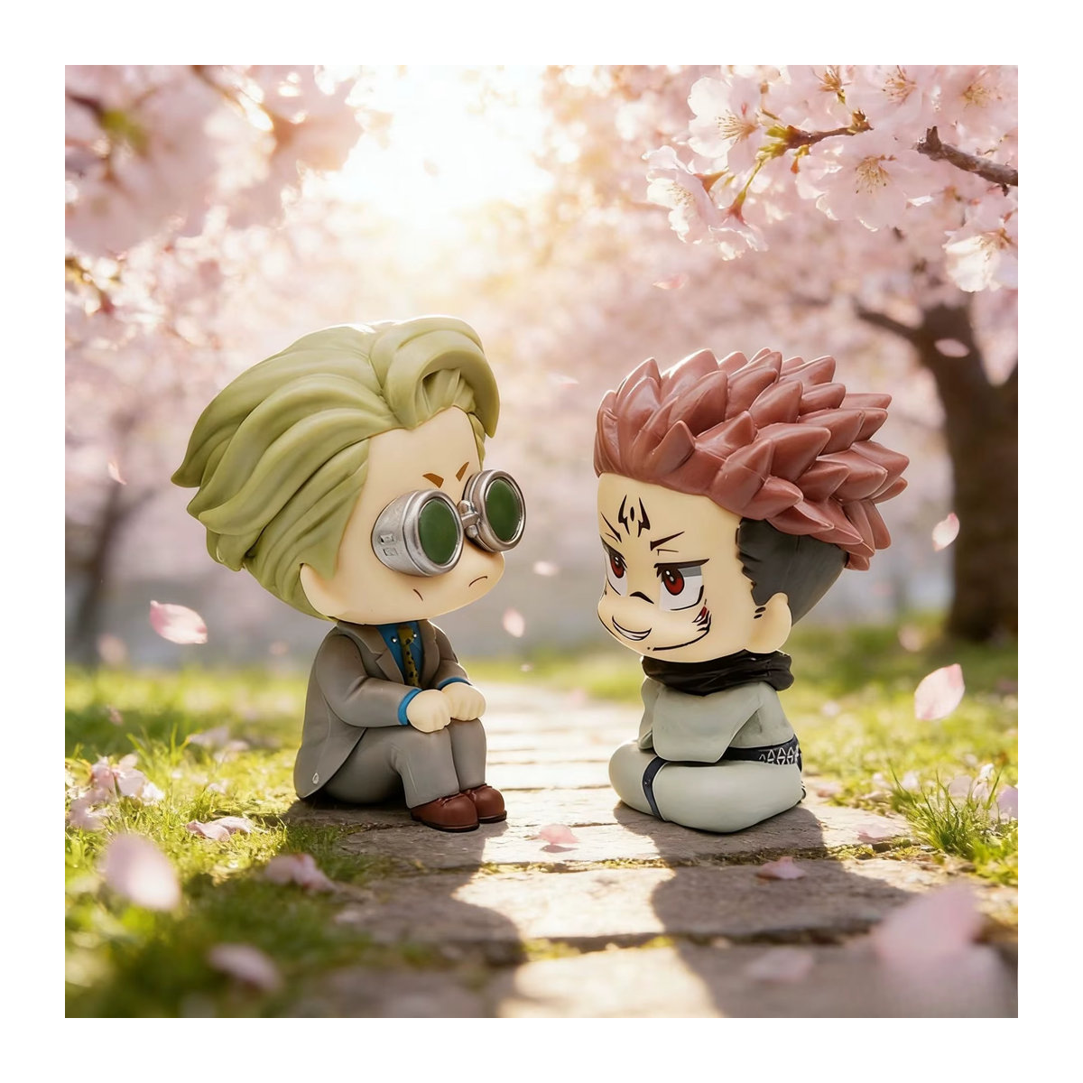 Bandai Jujutsu Kaisen Anime Look Up Chousou Actionfigur Q-Version Satoru Gojo und Geto Suguru Sammlerfigur aus Kunststoff, mehrfarbig, Höhe: 10 cm - Bild 2