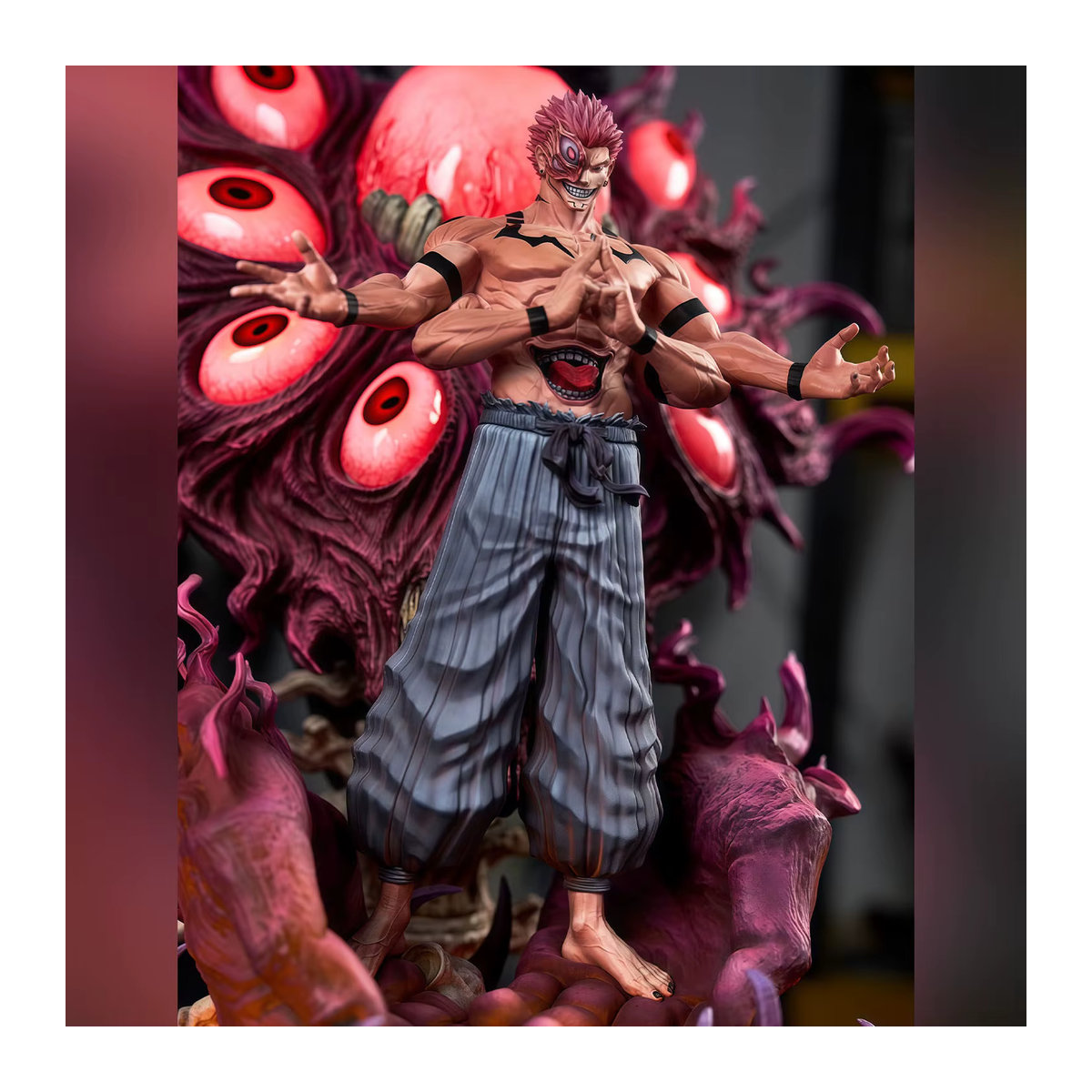 Bandai Jujutsu Kaisen Anime-Statue Ryomen Sukuna Early Form Sammlermodellfigur mehrfarbig Höhe: 30 cm - Bild 3