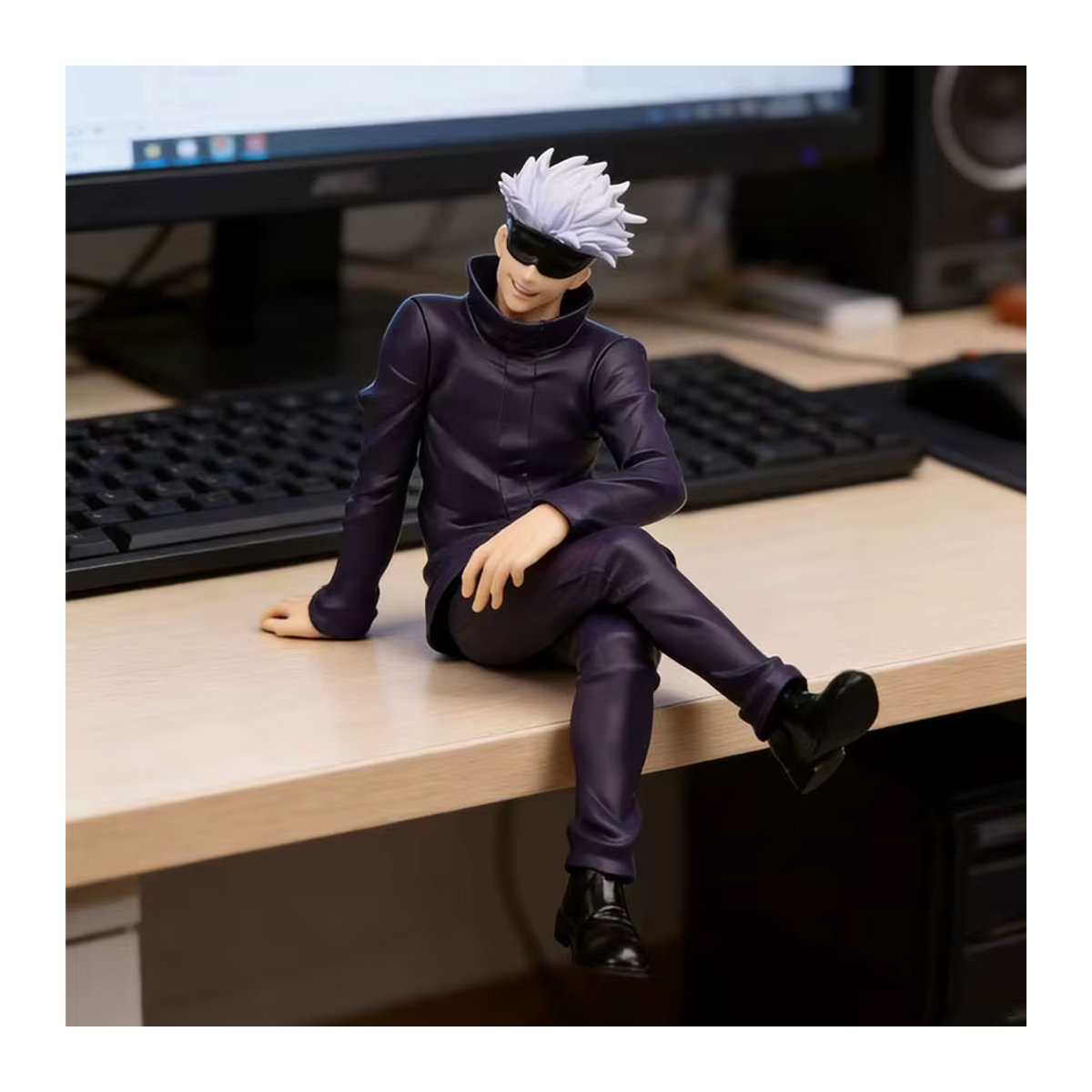 Bandai Jujutsu Kaisen Gojo Satoru Actionfigur aus Kunststoff in Schwarz - Bild 4