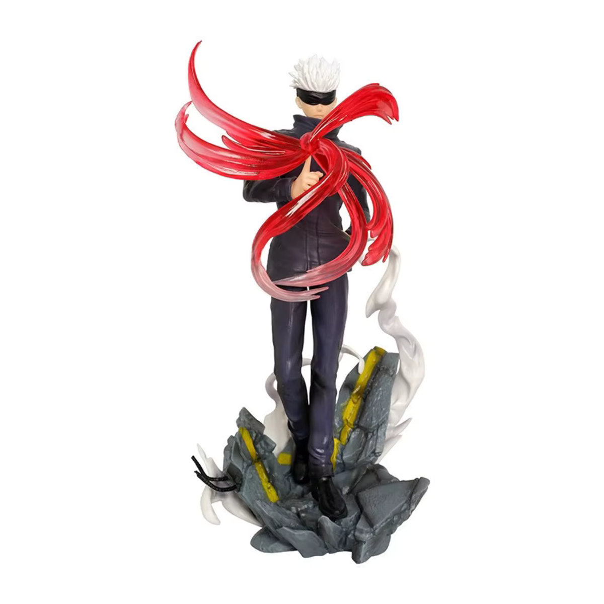Bandai Jujutsu Kaisen Gojo Satoru Actionfigur aus PVC, schwarzes Sammlerstück für Kinder, Höhe: 28 cm - Bild 3
