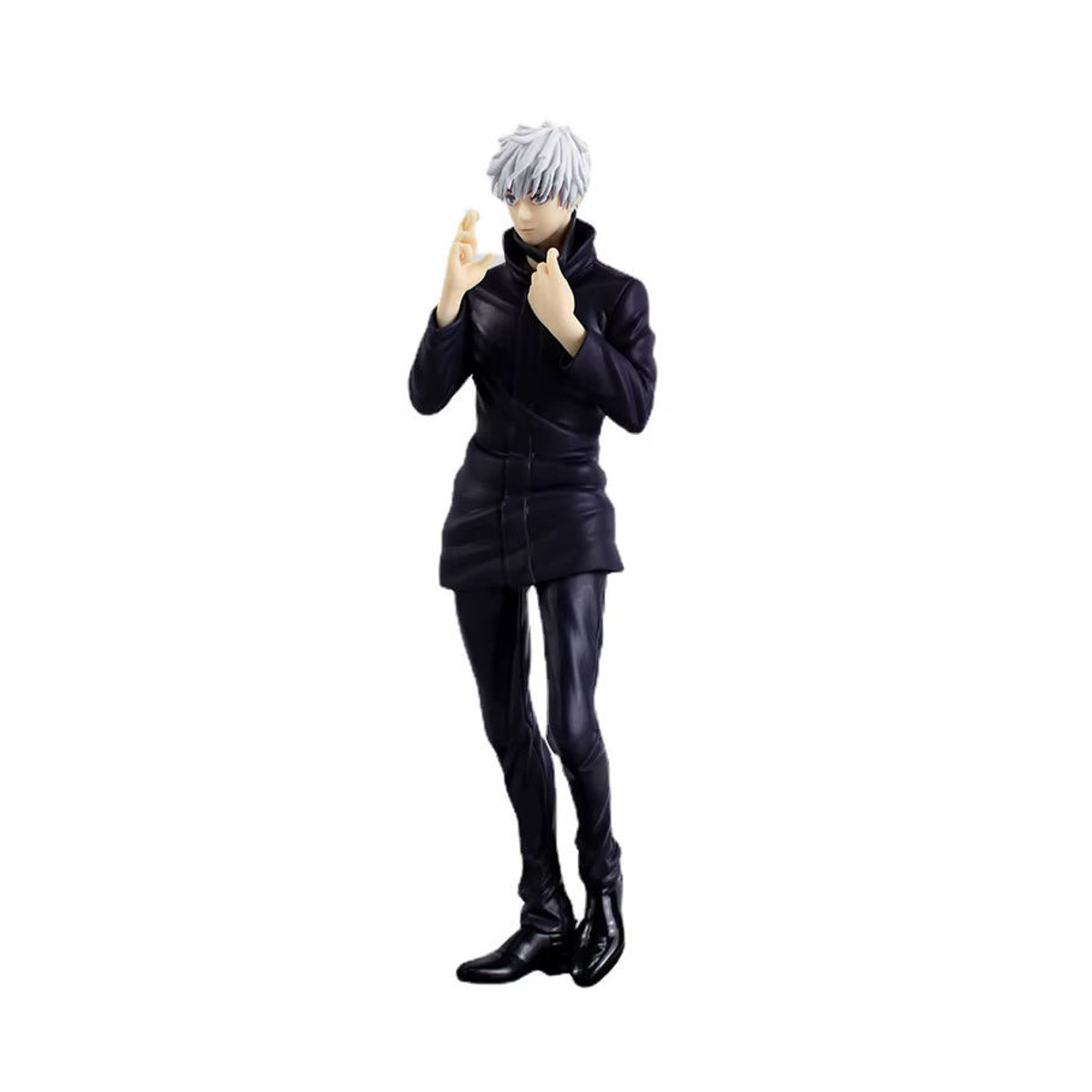 Bandai Jujutsu Kaisen Gojo Satoru Anime Figur in stehender Haltung, schwarze PVC Action Figur und Sammlerstück, Höhe: 19 cm - Bild 3