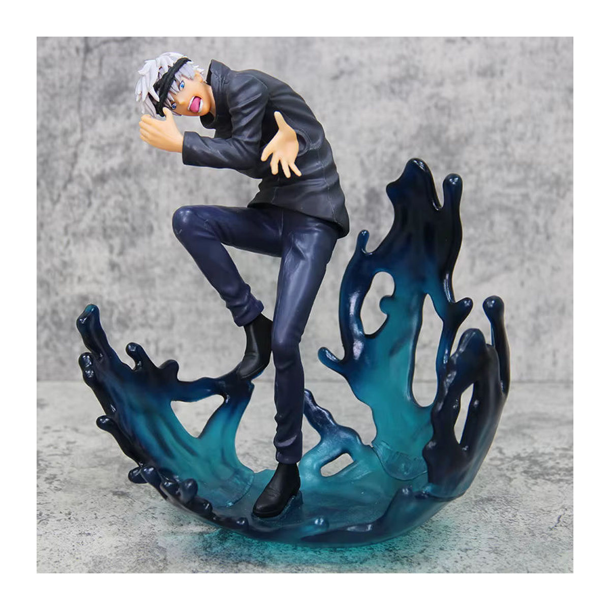 Bandai Jujutsu Kaisen Gojo Satoru Anime Figur mit Spezialeffekten, mehrfarbig, Tischdekoration aus Kunststoff - Bild 2