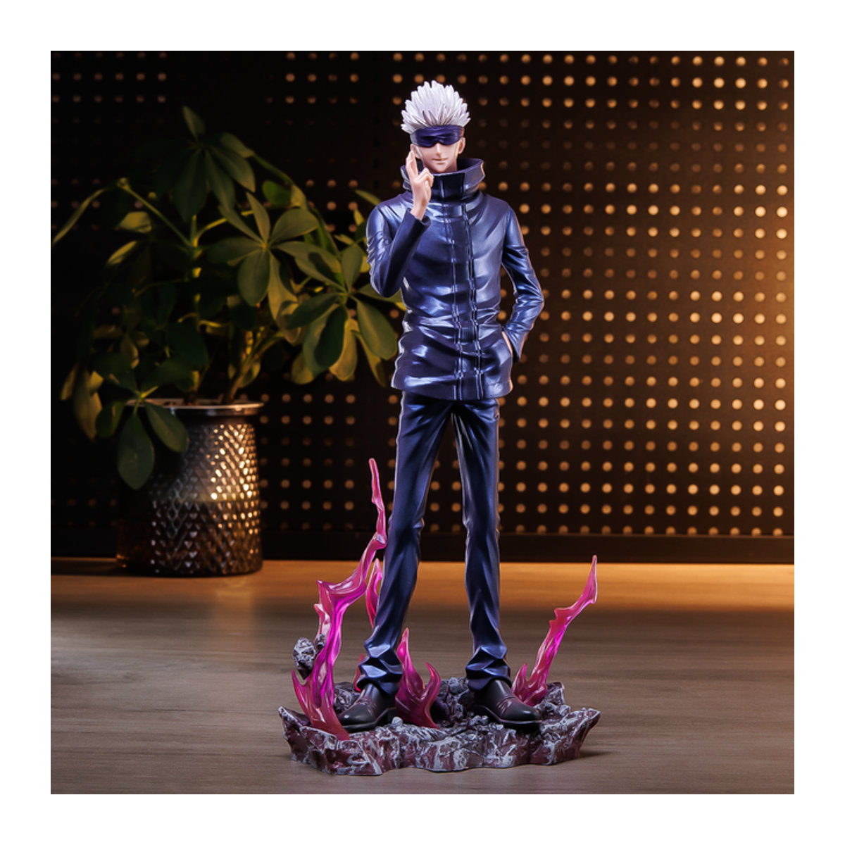 Bandai Jujutsu Kaisen Gojo Satoru Modellstatue aus Kunstharz in Blau und Mehrfarbig - Bild 1