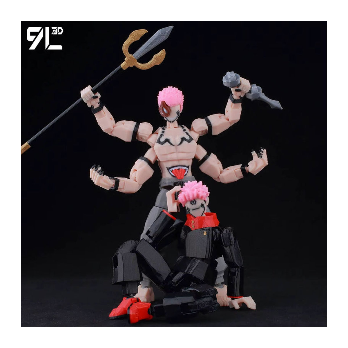 Bandai Jujutsu Kaisen Itadori Figur LUCKY13 Training Ver. Bewegliche Actionfigur aus Kunststoff in Mehrfarbig - Bild 2