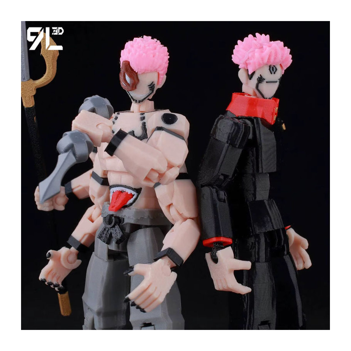 Bandai Jujutsu Kaisen Itadori Figur LUCKY13 Training Ver. Bewegliche Actionfigur aus Kunststoff in Mehrfarbig - Bild 3