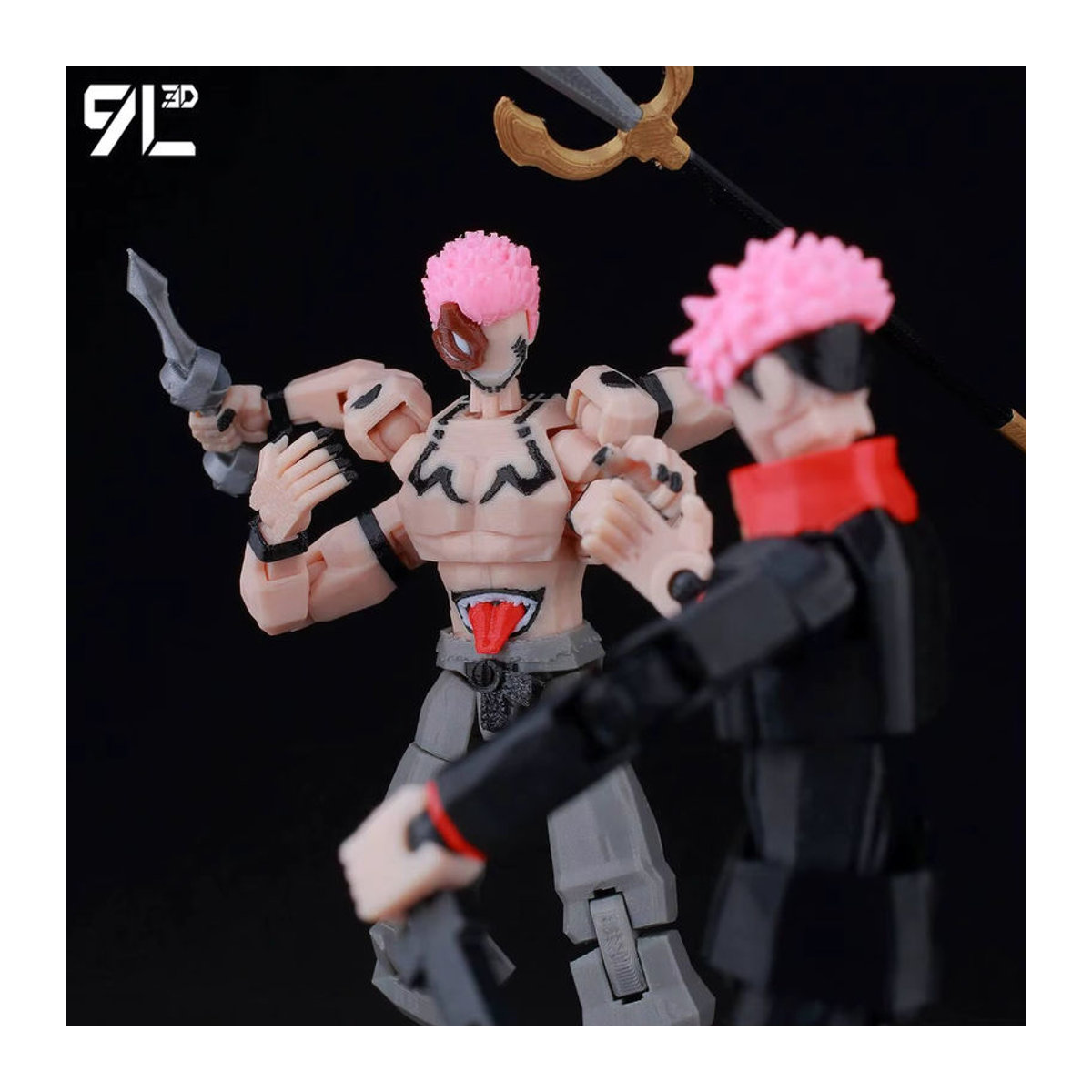 Bandai Jujutsu Kaisen Itadori Figur LUCKY13 Training Ver. Bewegliche Actionfigur aus Kunststoff in Mehrfarbig - Bild 4